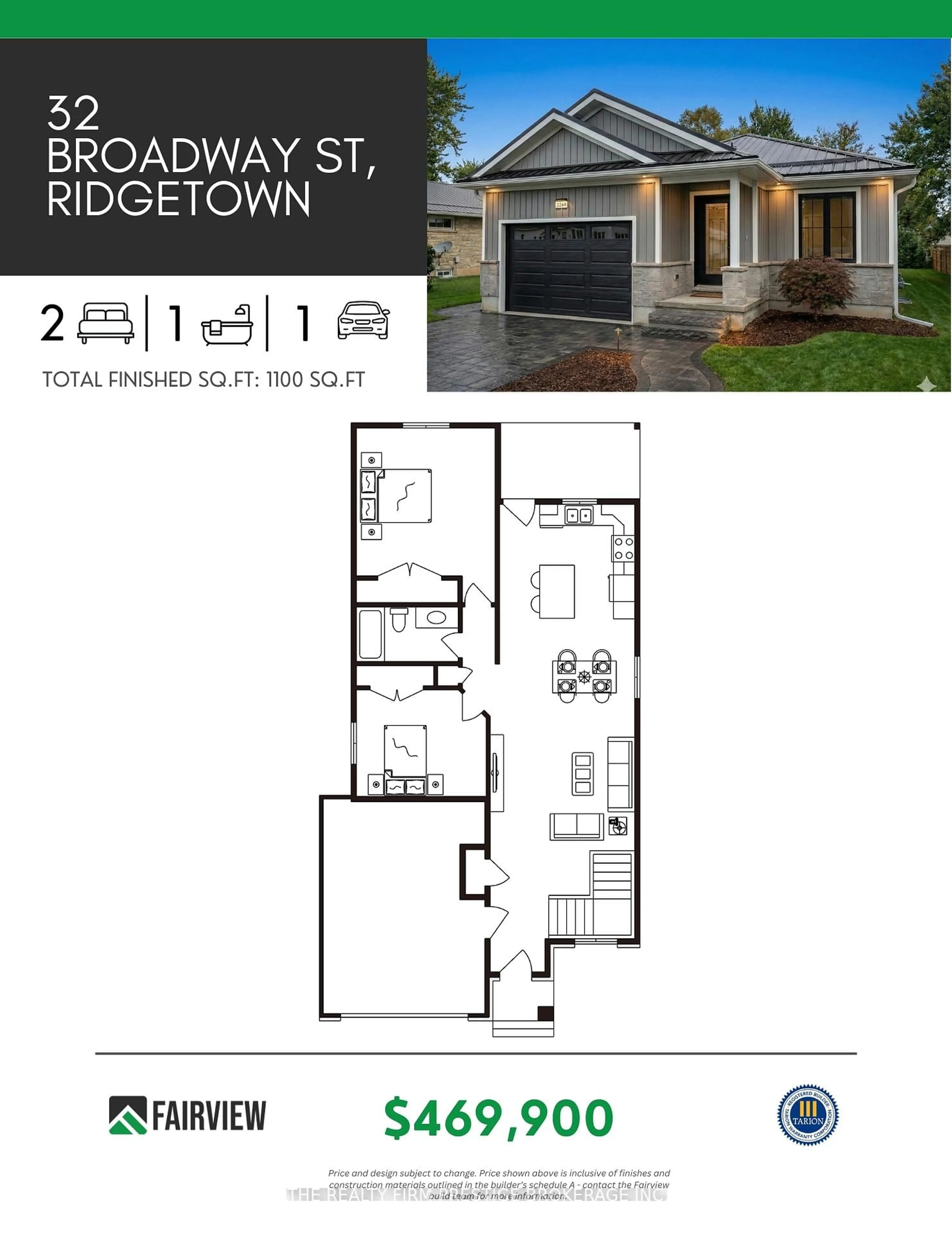 Floor plan for 32 Broadway Ave, Chatham-Kent Ontario N0P 2C0