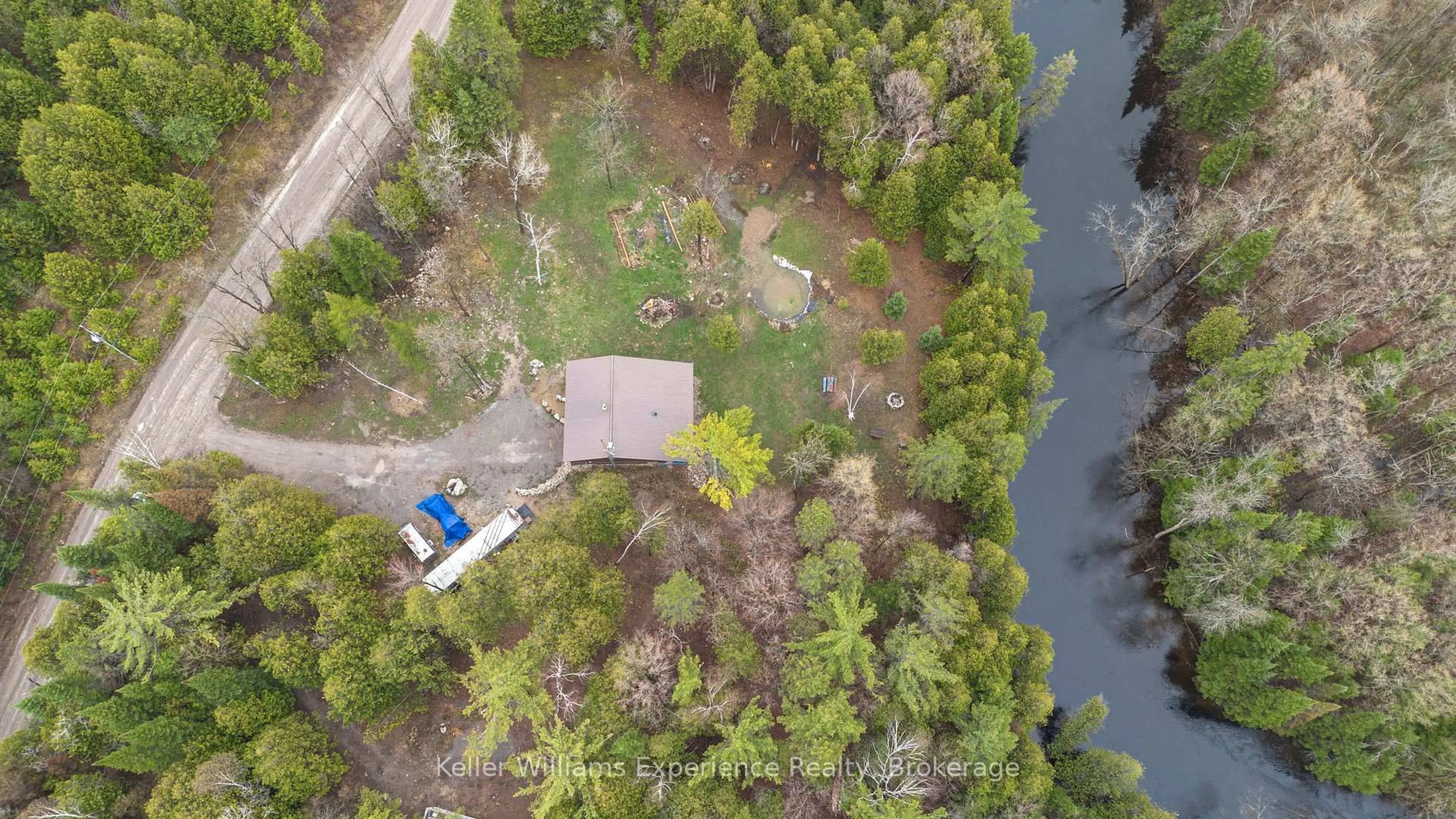 A pic from outside/outdoor area/front of a property/back of a property/a pic from drone, water/lake/river/ocean view for 31 Digby Laxton Boundary Rd, Kawartha Lakes Ontario K0M 2B0
