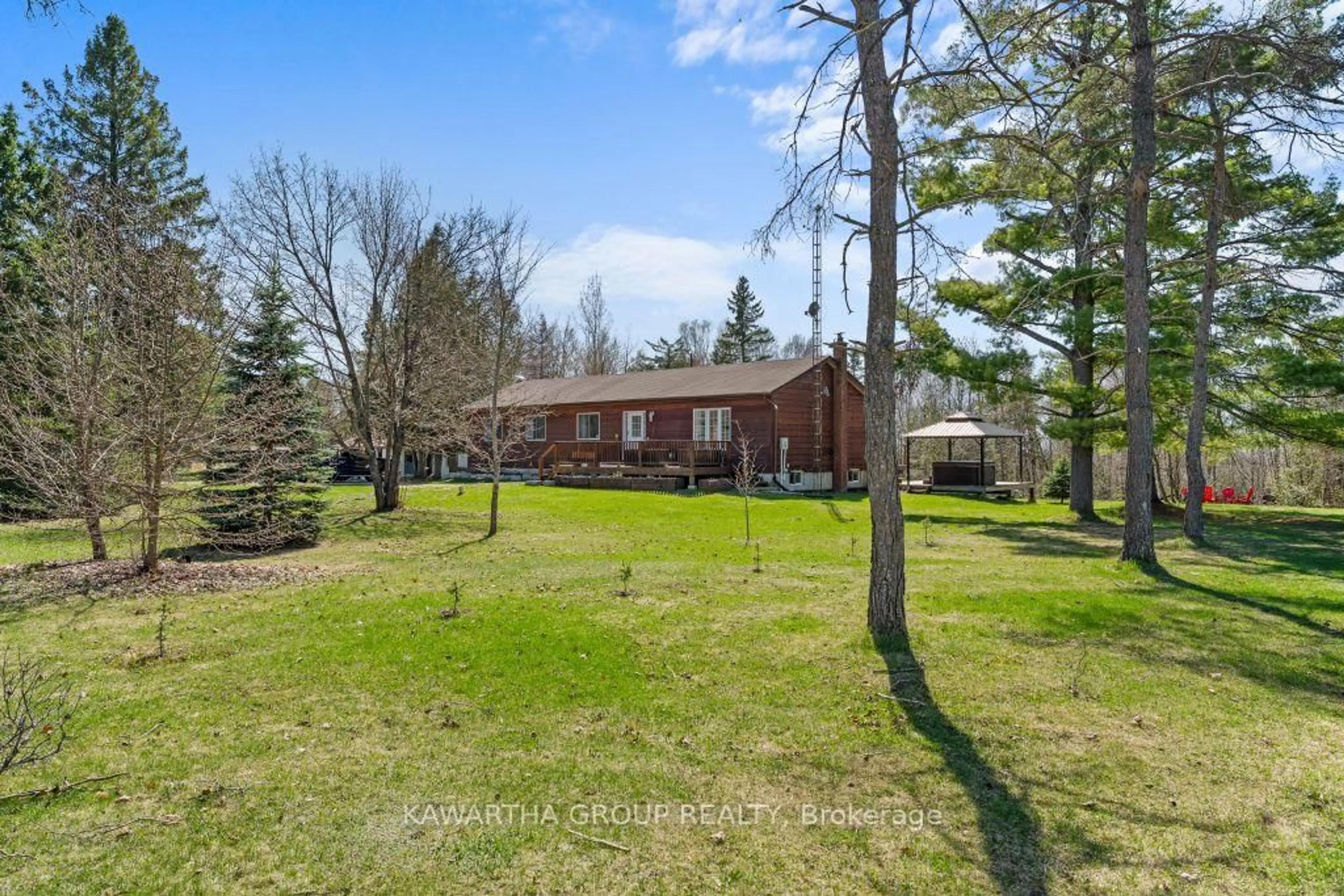 A pic from outside/outdoor area/front of a property/back of a property/a pic from drone, unknown for 1057 Base Line Rd, Kawartha Lakes Ontario K0M 1K0