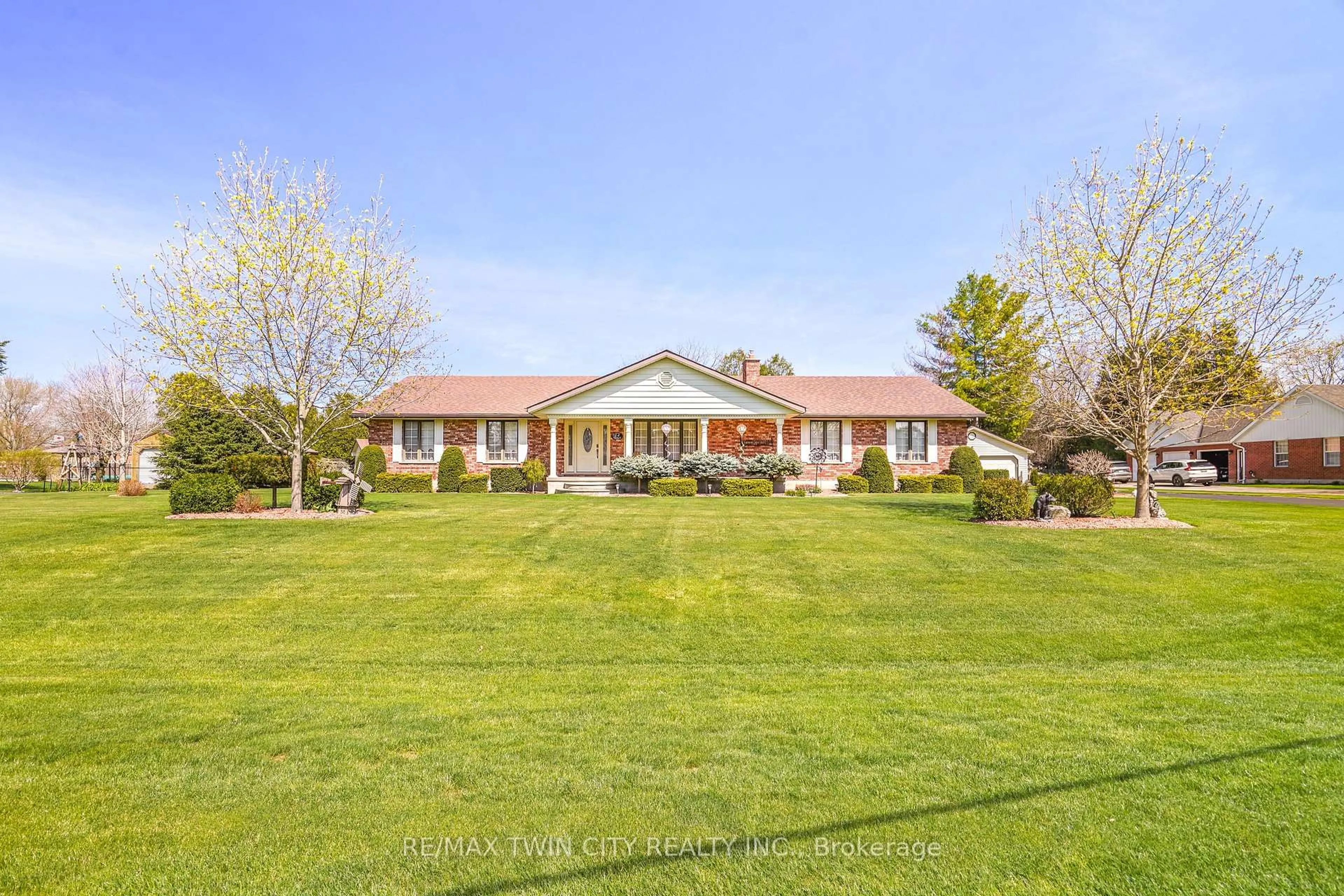 A pic from outside/outdoor area/front of a property/back of a property/a pic from drone, street for 14 Kimberly Rd, Brant Ontario N0E 1A0
