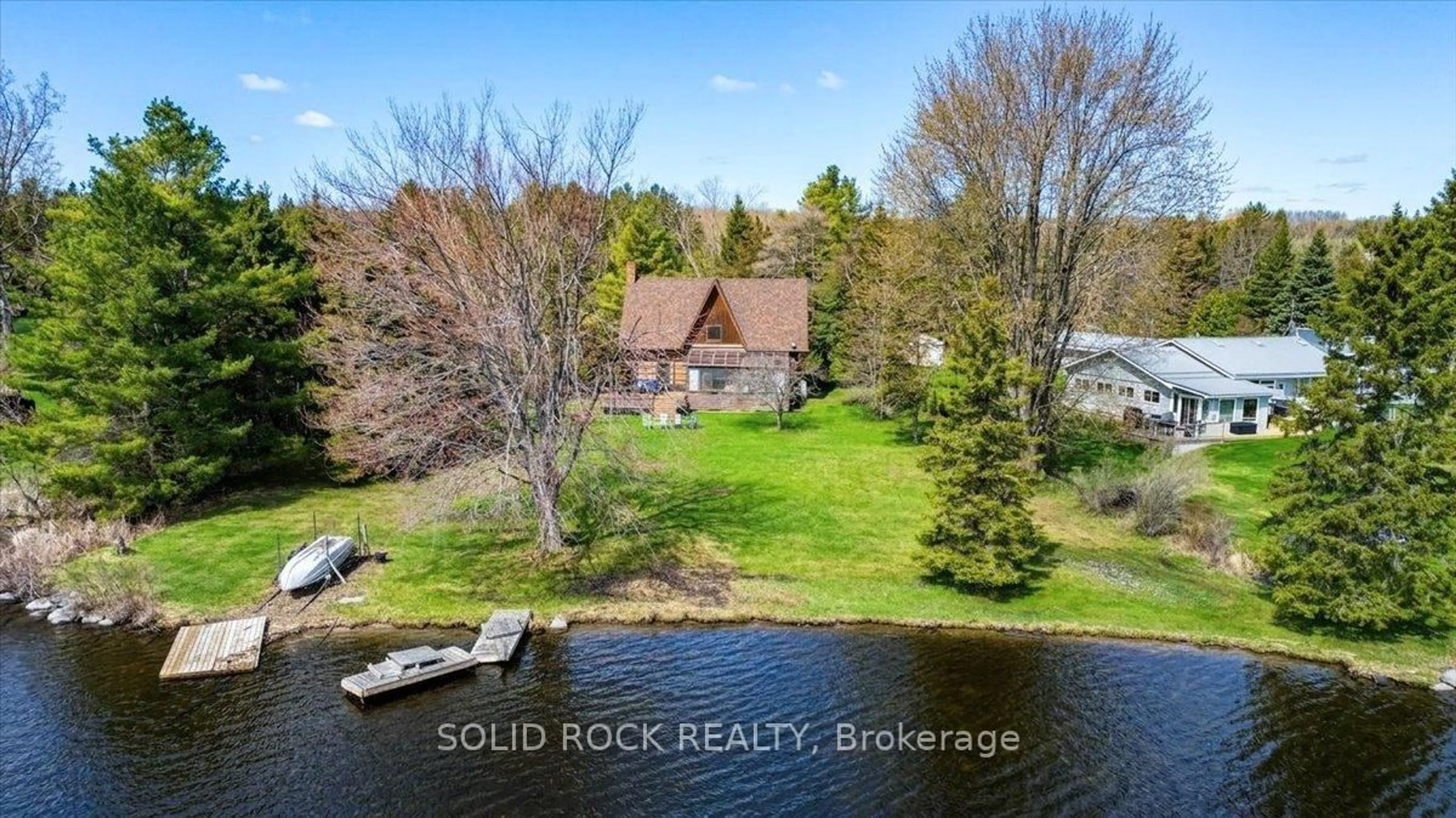 A pic from outside/outdoor area/front of a property/back of a property/a pic from drone, water/lake/river/ocean view for 41 Johnson Rd, Trent Hills Ontario K0L 1L0