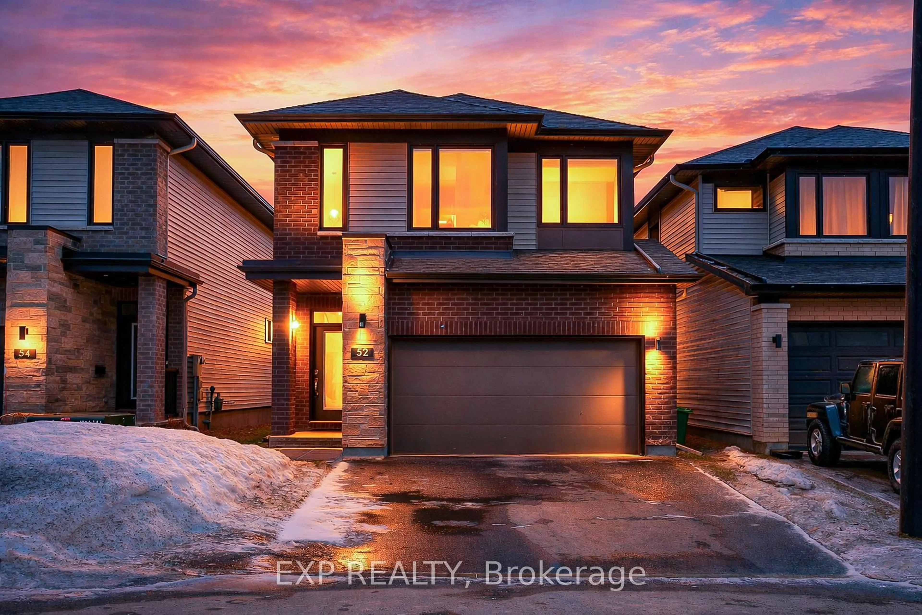 Home with brick exterior material, street for 52 Whooping Crane Rdge, Ottawa Ontario K4M 0P2