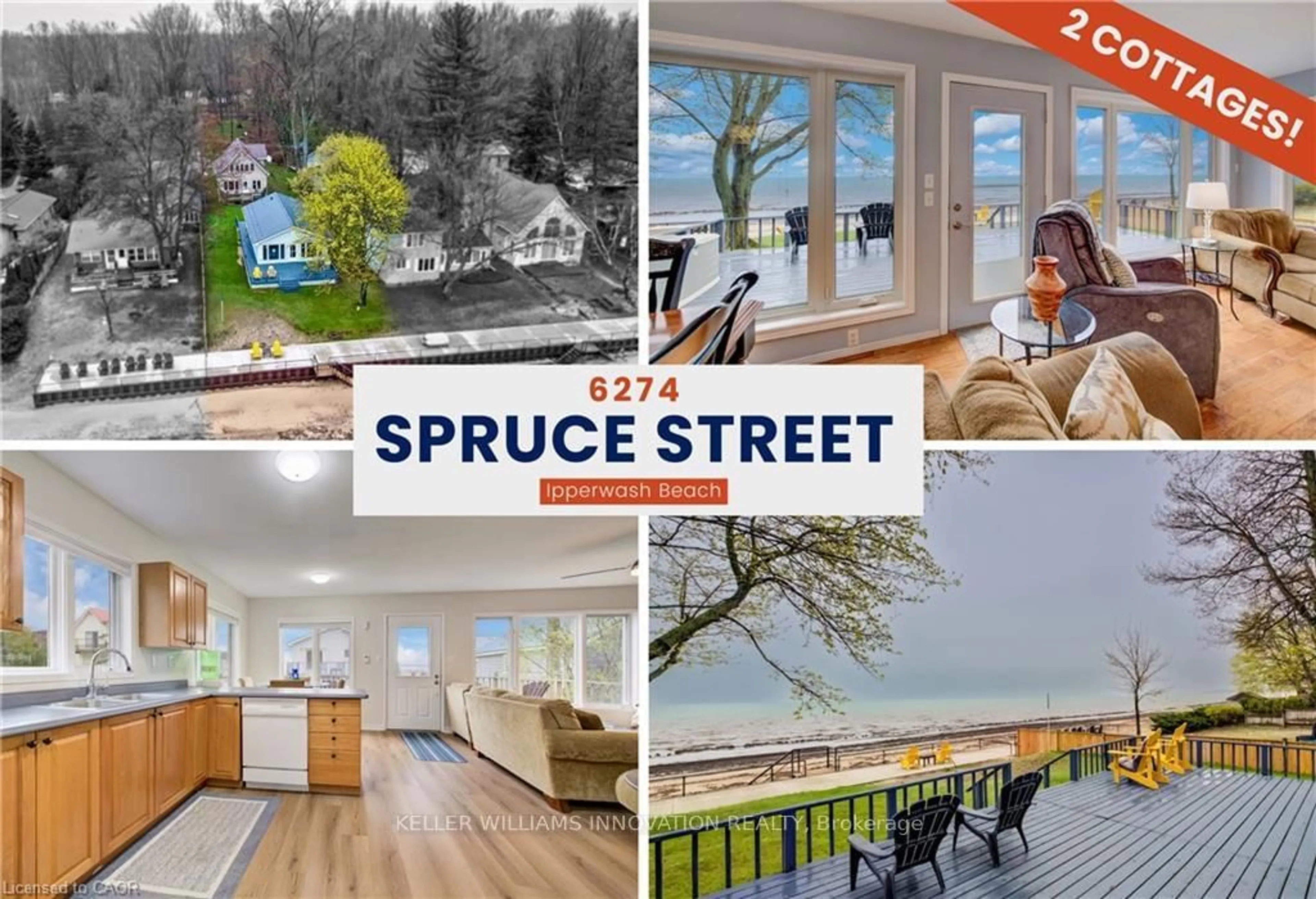 A pic from outside/outdoor area/front of a property/back of a property/a pic from drone, street for 6274 Spruce St, Lambton Shores Ontario N0N 1J0