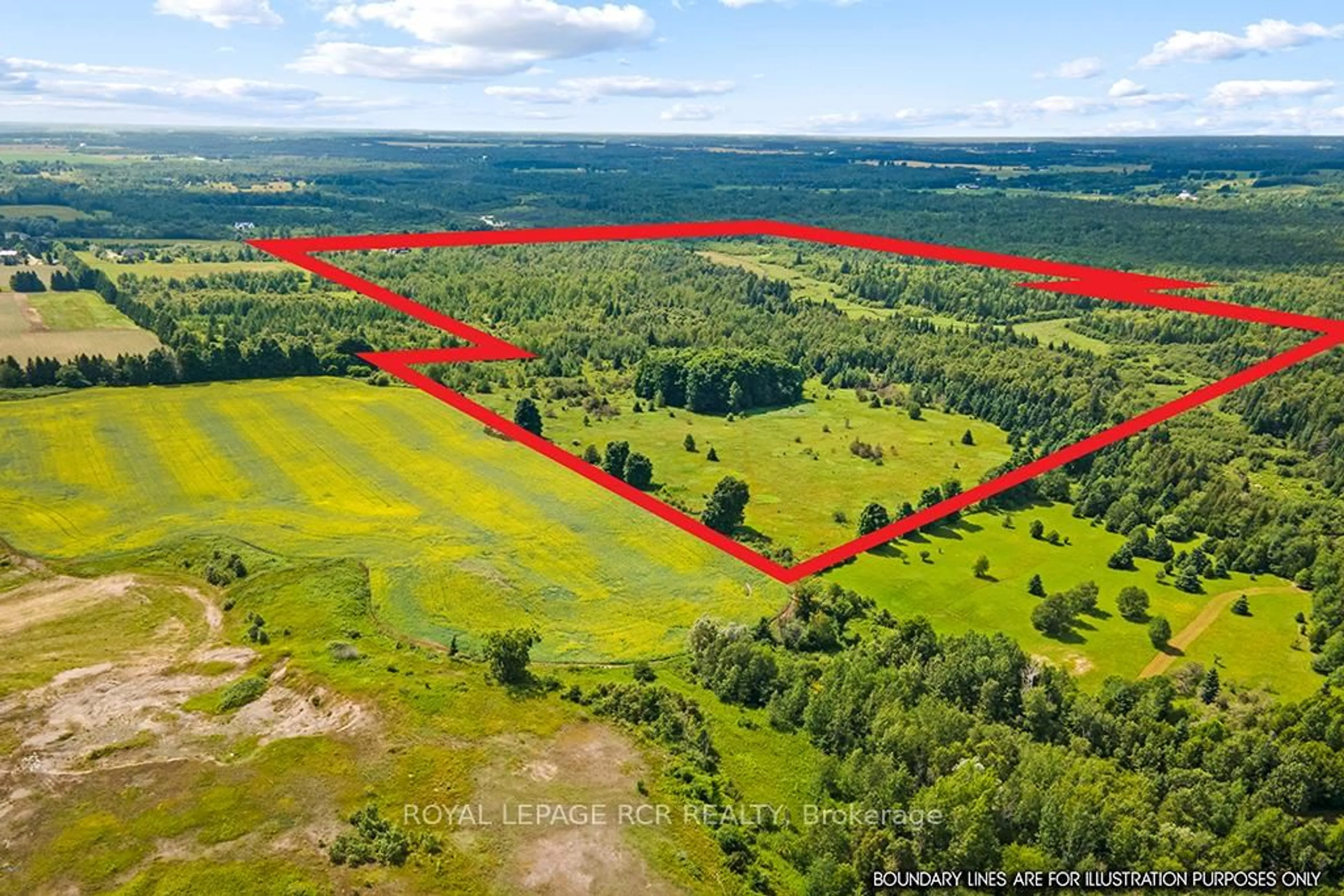 A pic from outside/outdoor area/front of a property/back of a property/a pic from drone, forest/trees view for 595133 Blind Line, Mono Ontario L9W 5N4