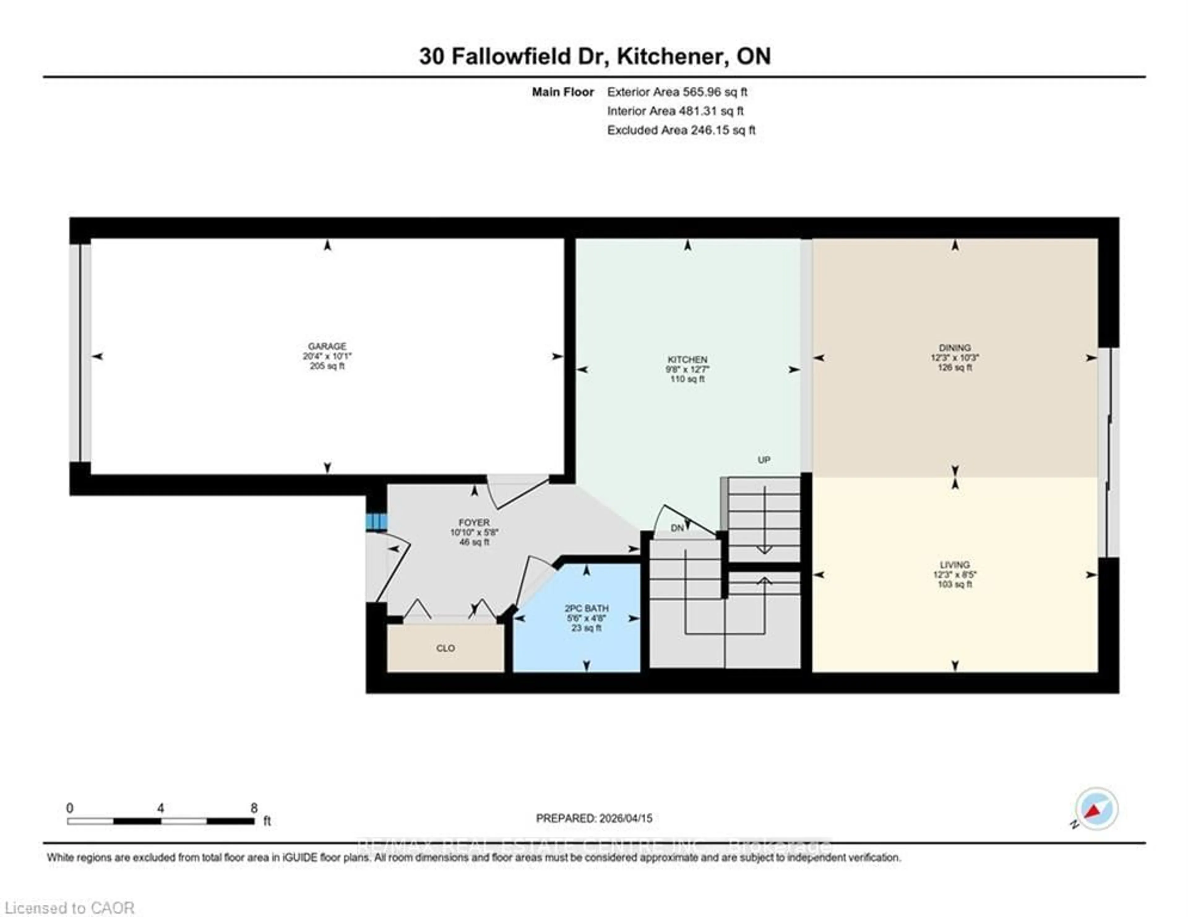 Floor plan for 30 Fallowfield Dr, Kitchener Ontario N2C 0A8
