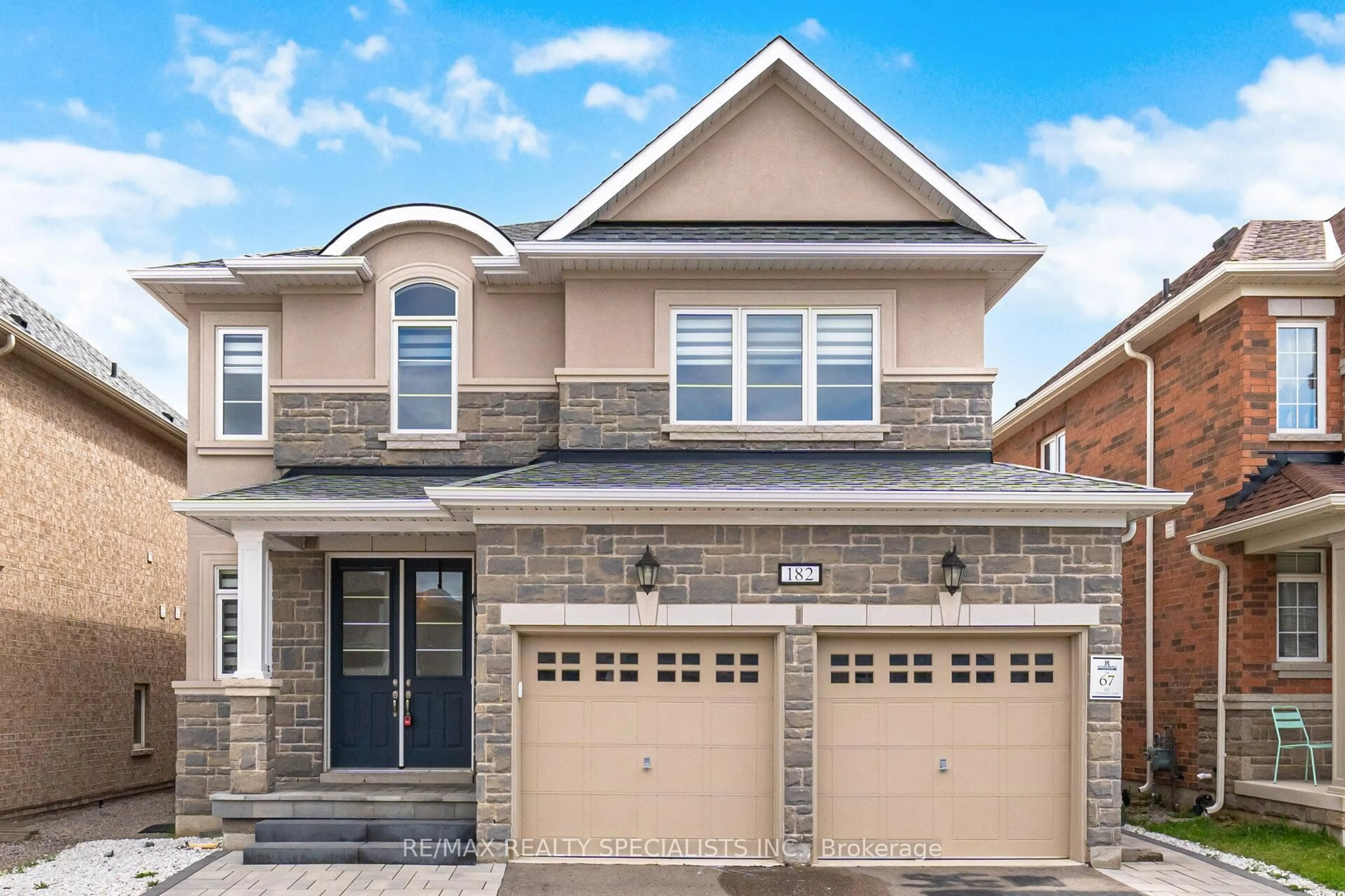 Home with brick exterior material, street for 182 Whittington Dr, Hamilton Ontario L9K 0H5