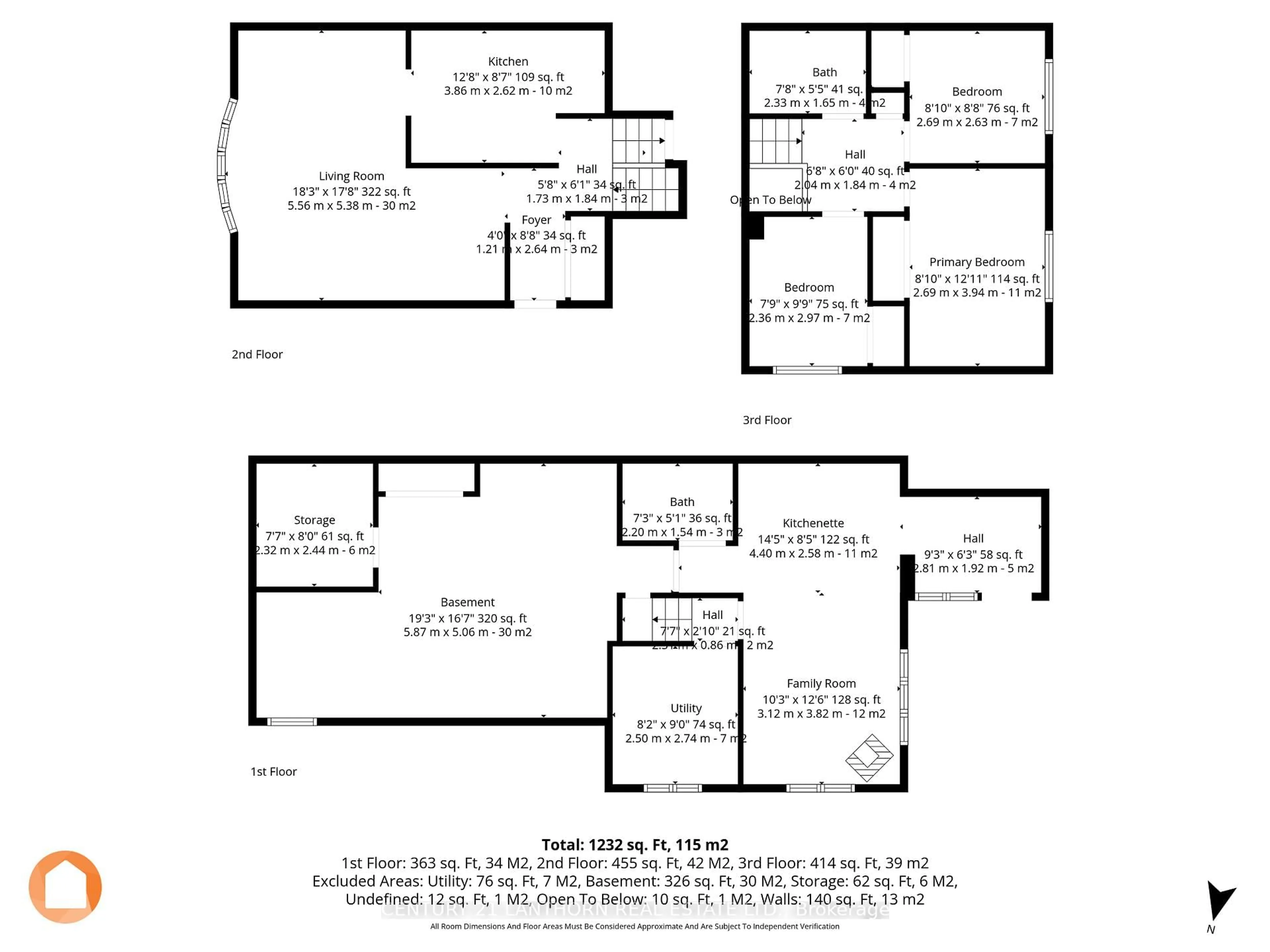 Floor plan for 58 Folger St, Kingston Ontario K7K 4Y6