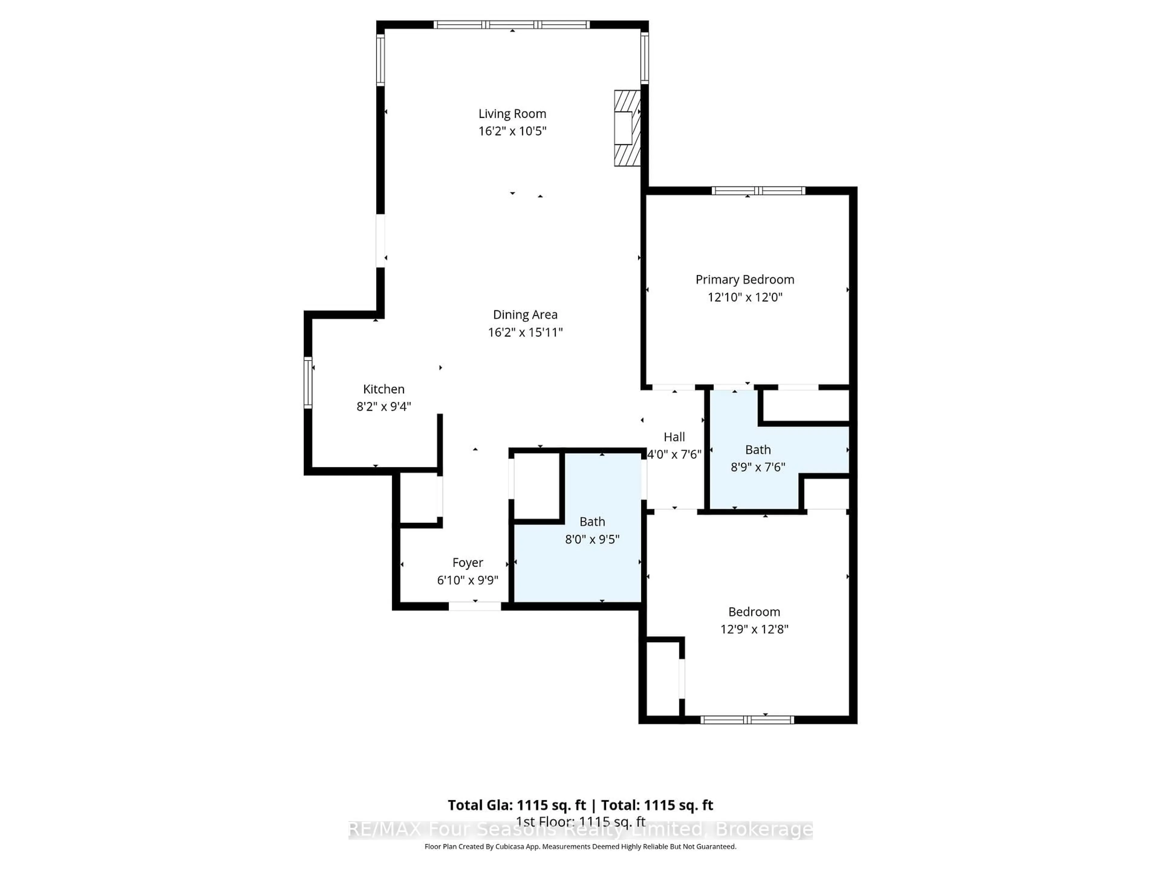 Floor plan for 125 FAIRWAY Crt #125, Blue Mountains Ontario L9Y 0P8