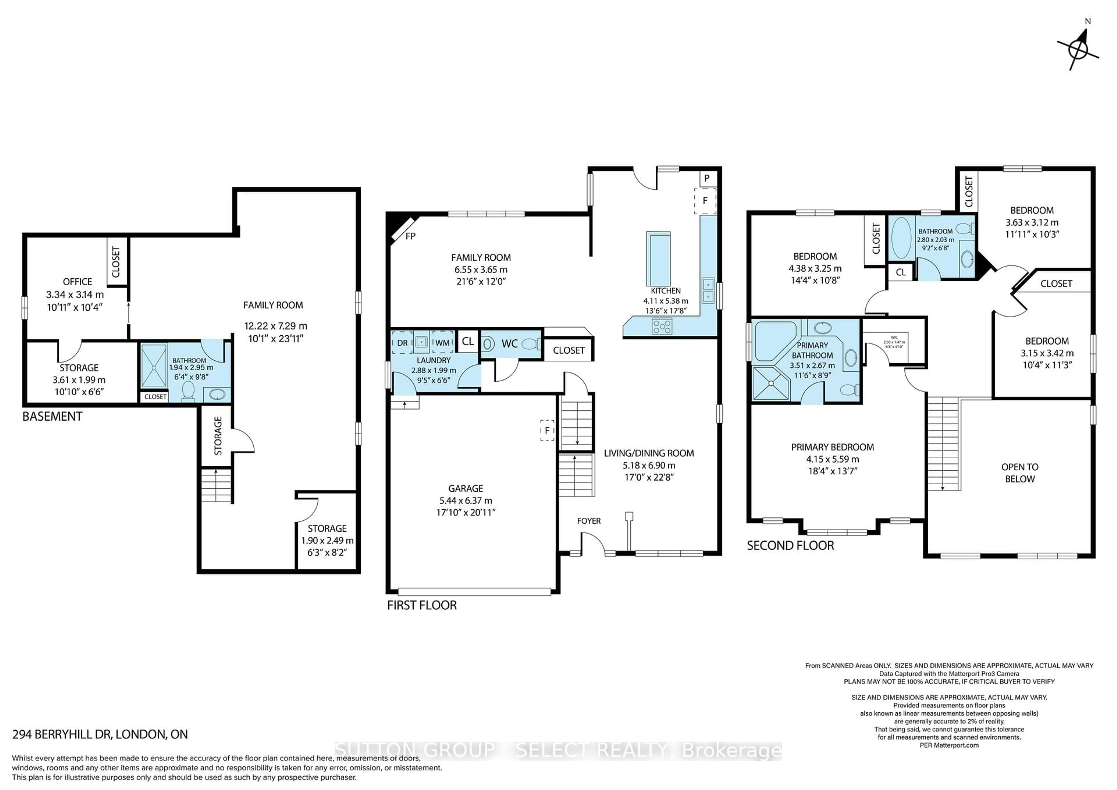 Floor plan for 294 Berryhill Dr, London North Ontario N5X 4M4