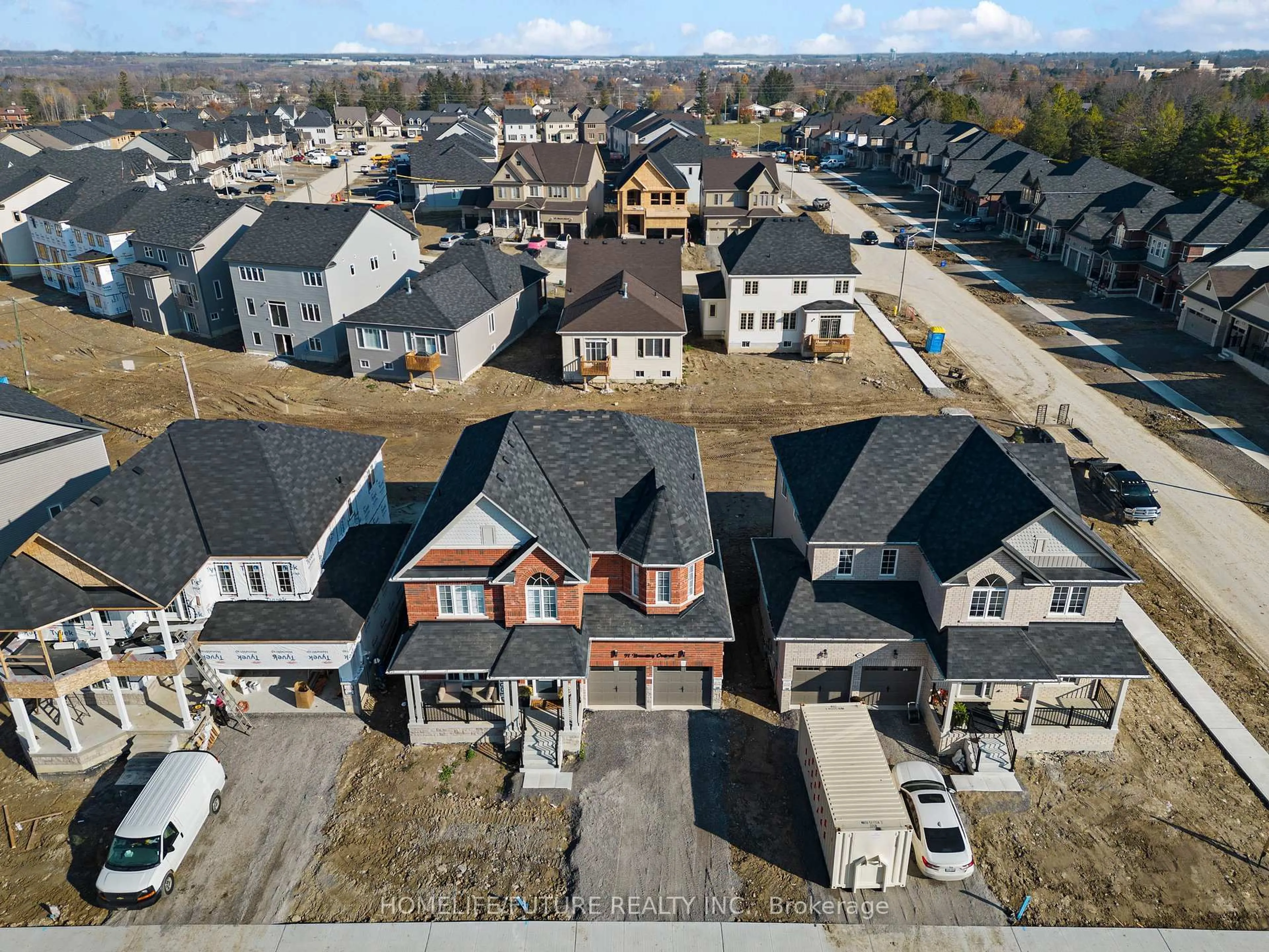 A pic from outside/outdoor area/front of a property/back of a property/a pic from drone, street for 91 Hennessey Cres, Kawartha Lakes Ontario K9V 0P4