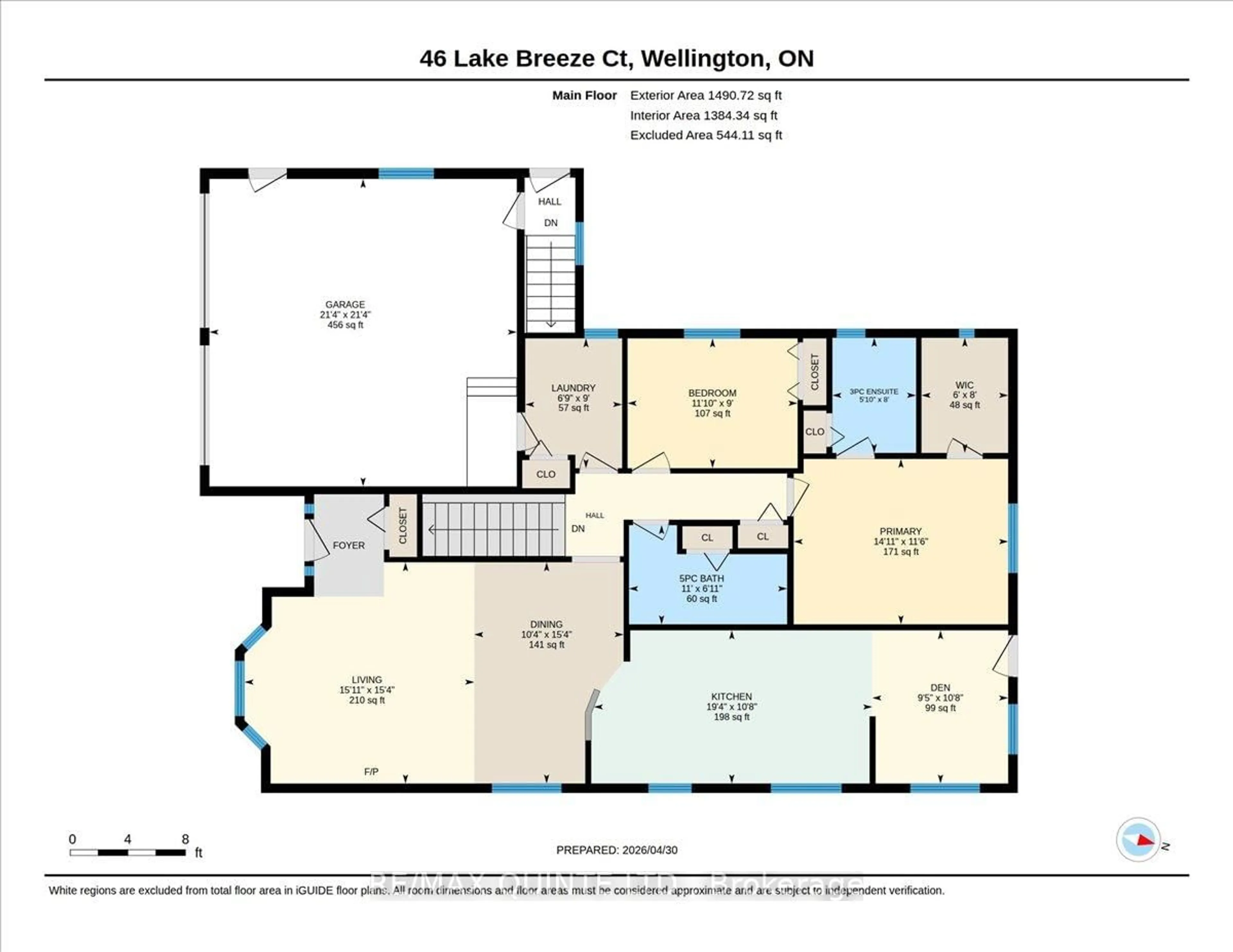 Floor plan for 46 Lake Breeze Crt, Prince Edward County Ontario K0K 3L0