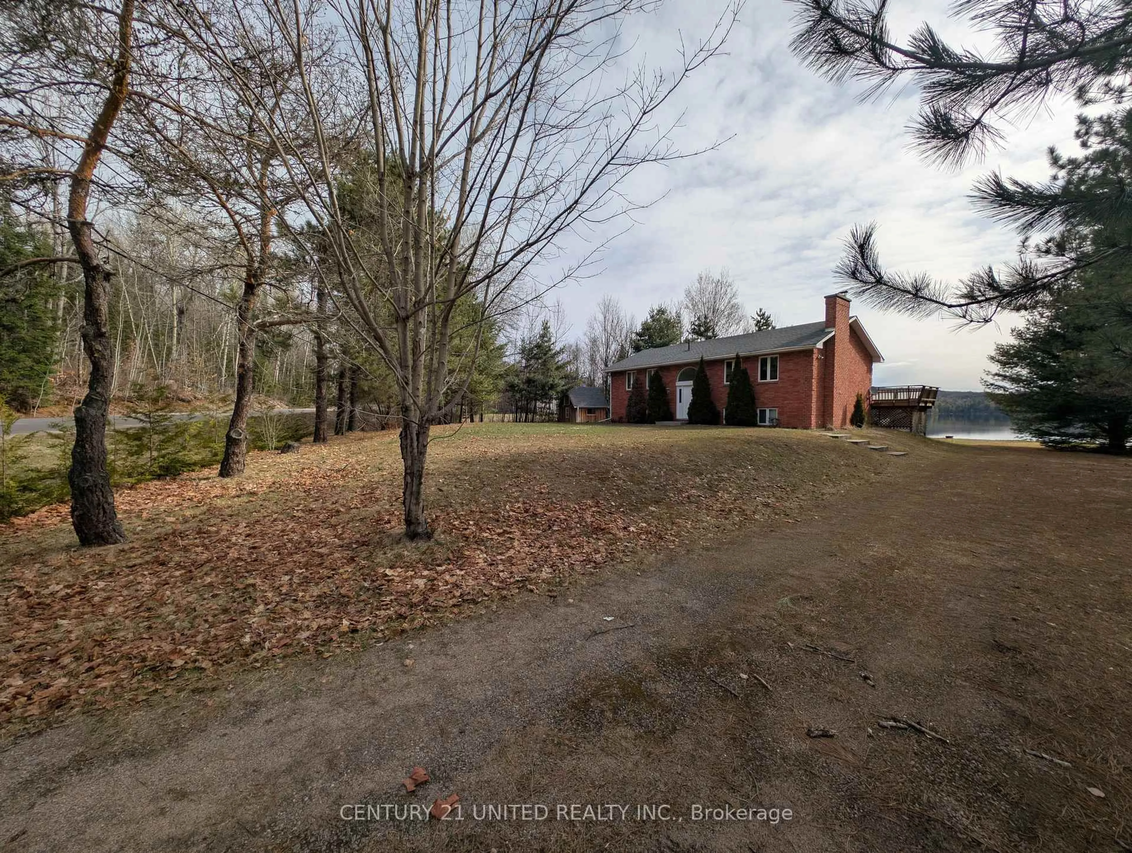 A pic from outside/outdoor area/front of a property/back of a property/a pic from drone, forest/trees view for 1012 Papineau Lake Rd, Maple Leaf Ontario K0L 2R0