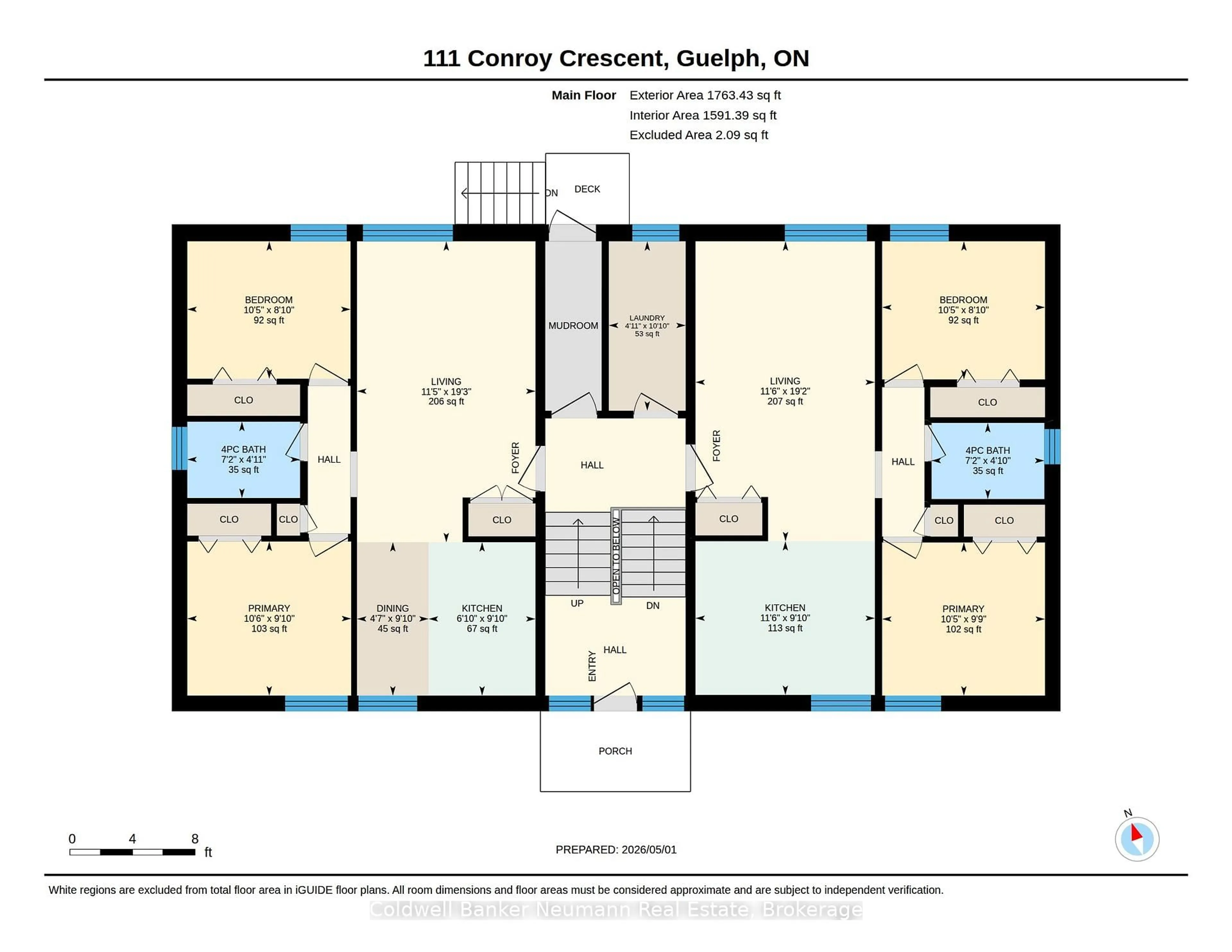 Floor plan for 111 Conroy Cres, Guelph Ontario N1G 2V5
