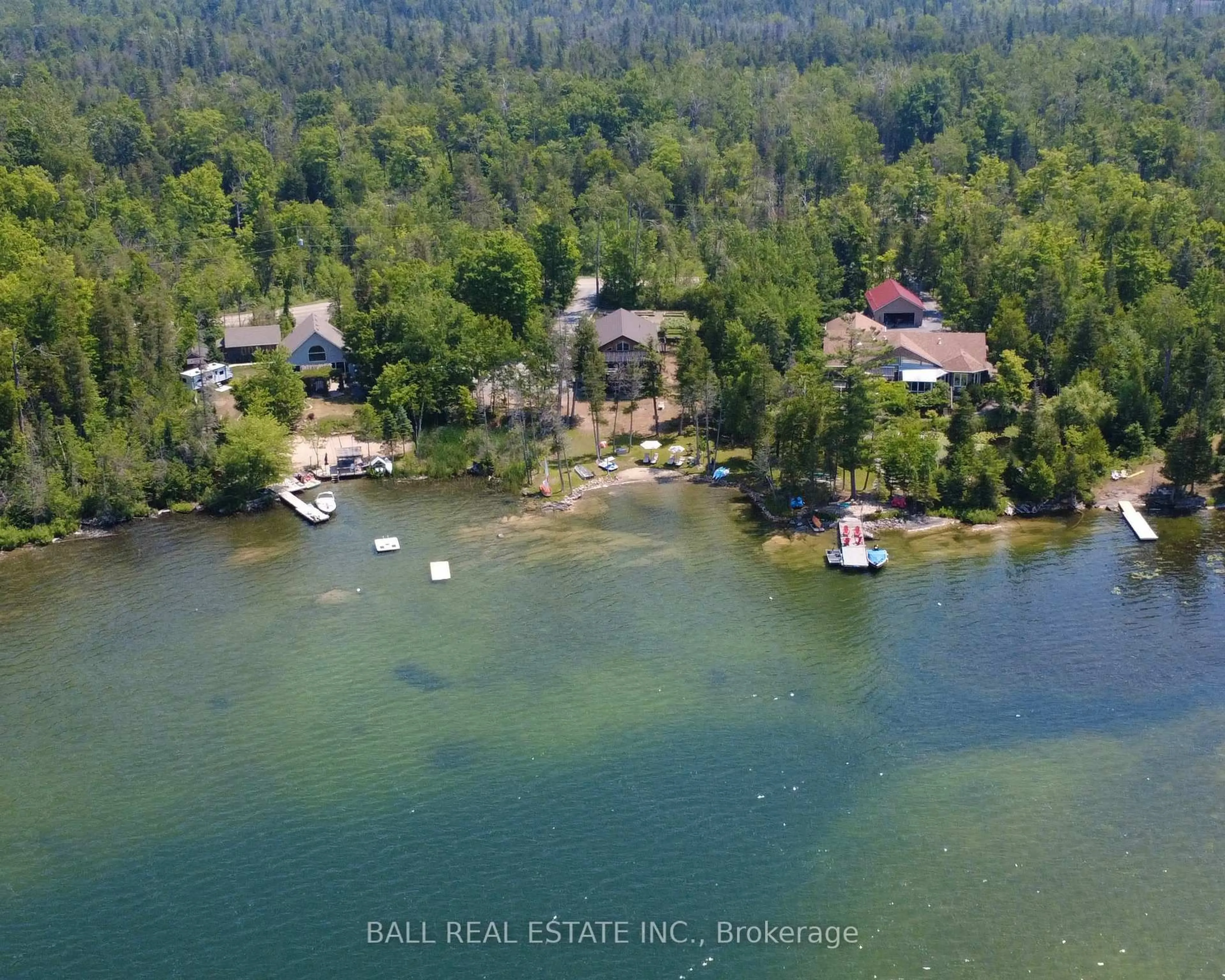 A pic from outside/outdoor area/front of a property/back of a property/a pic from drone, water/lake/river/ocean view for 154 JULIAN LAKE Rd, North Kawartha Ontario K0L 3E0