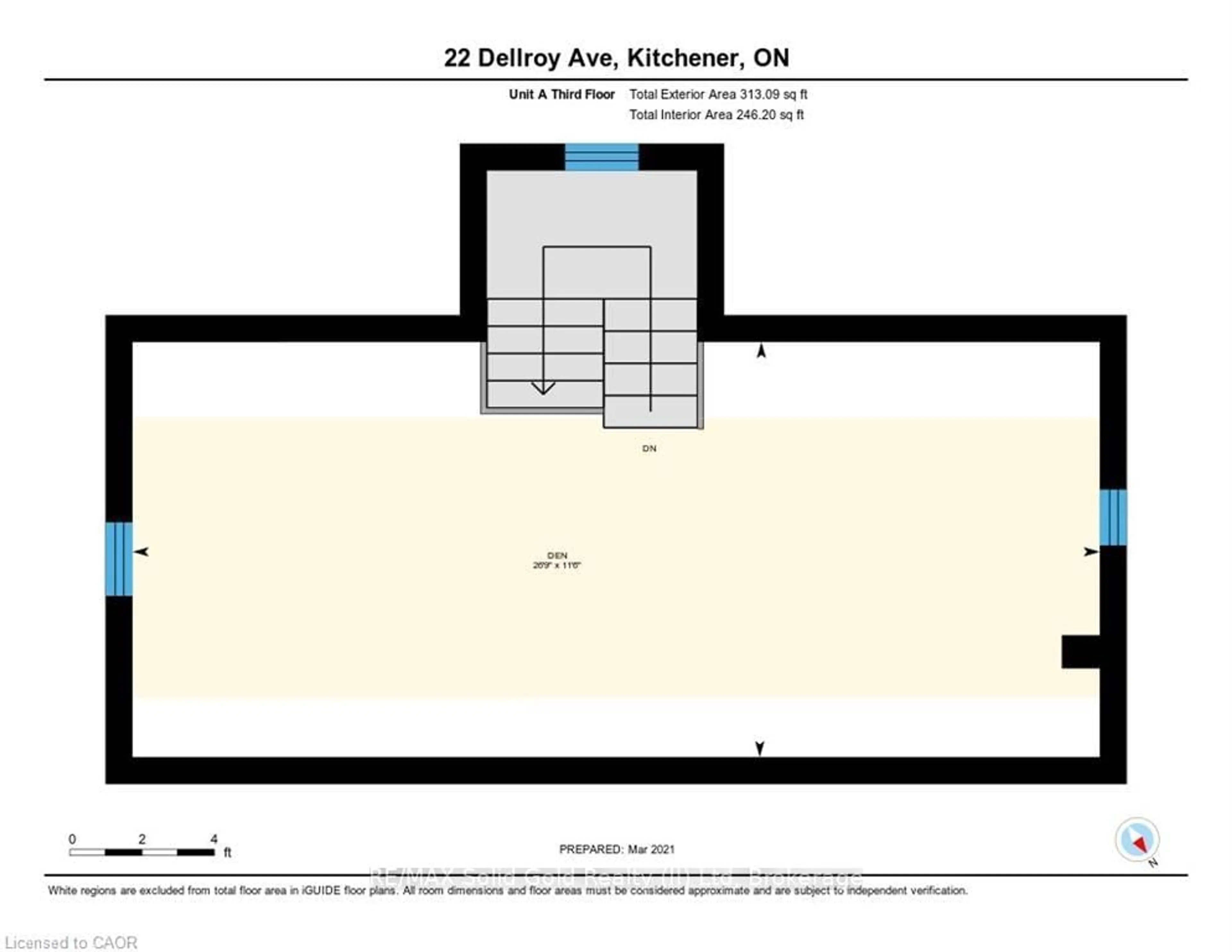 Floor plan for 22 Dellroy Ave, Kitchener Ontario N2A 2S1