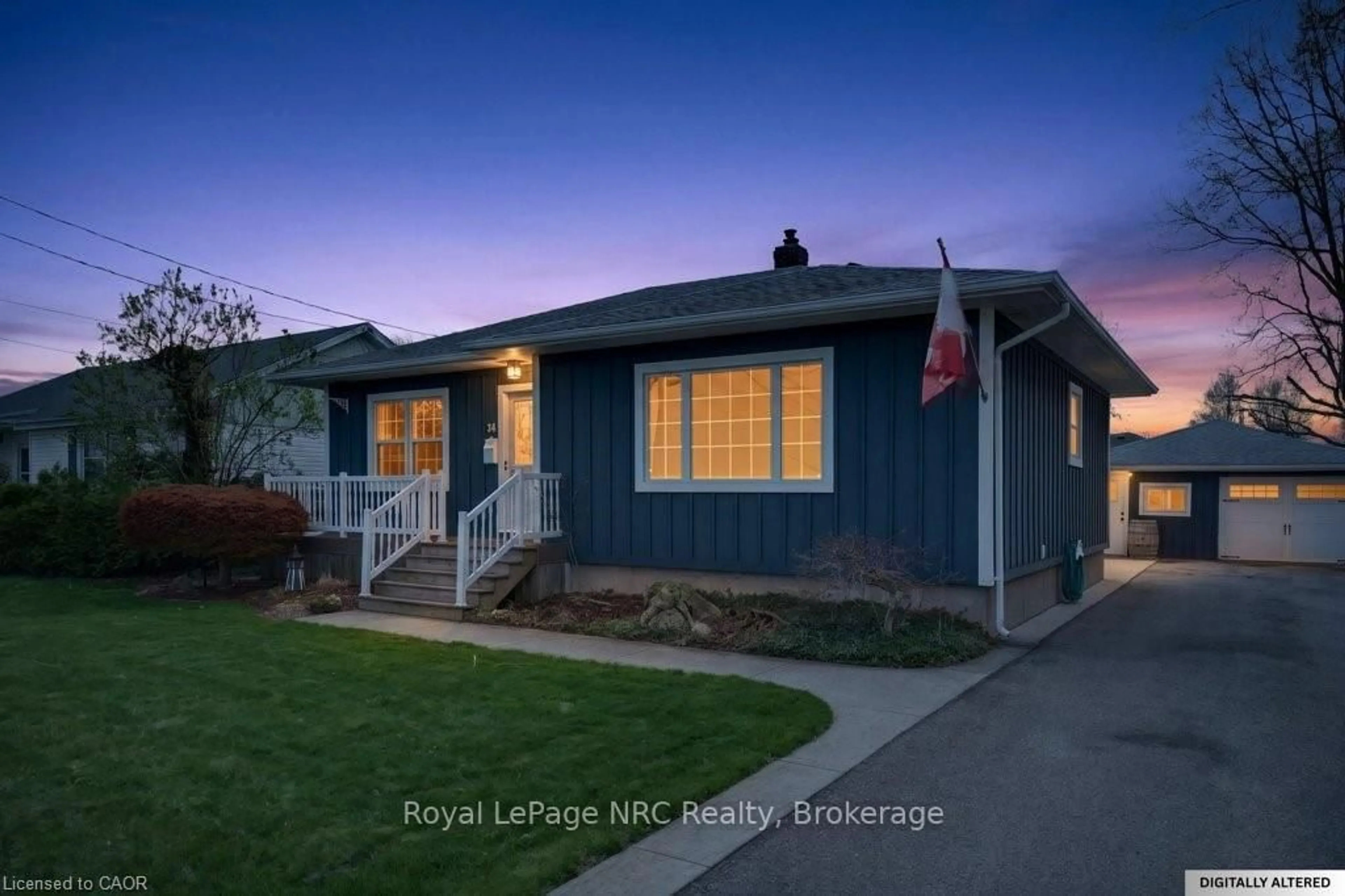 Home with vinyl exterior material, street for 34 Admiral Rd, St. Catharines Ontario L2P 1G6