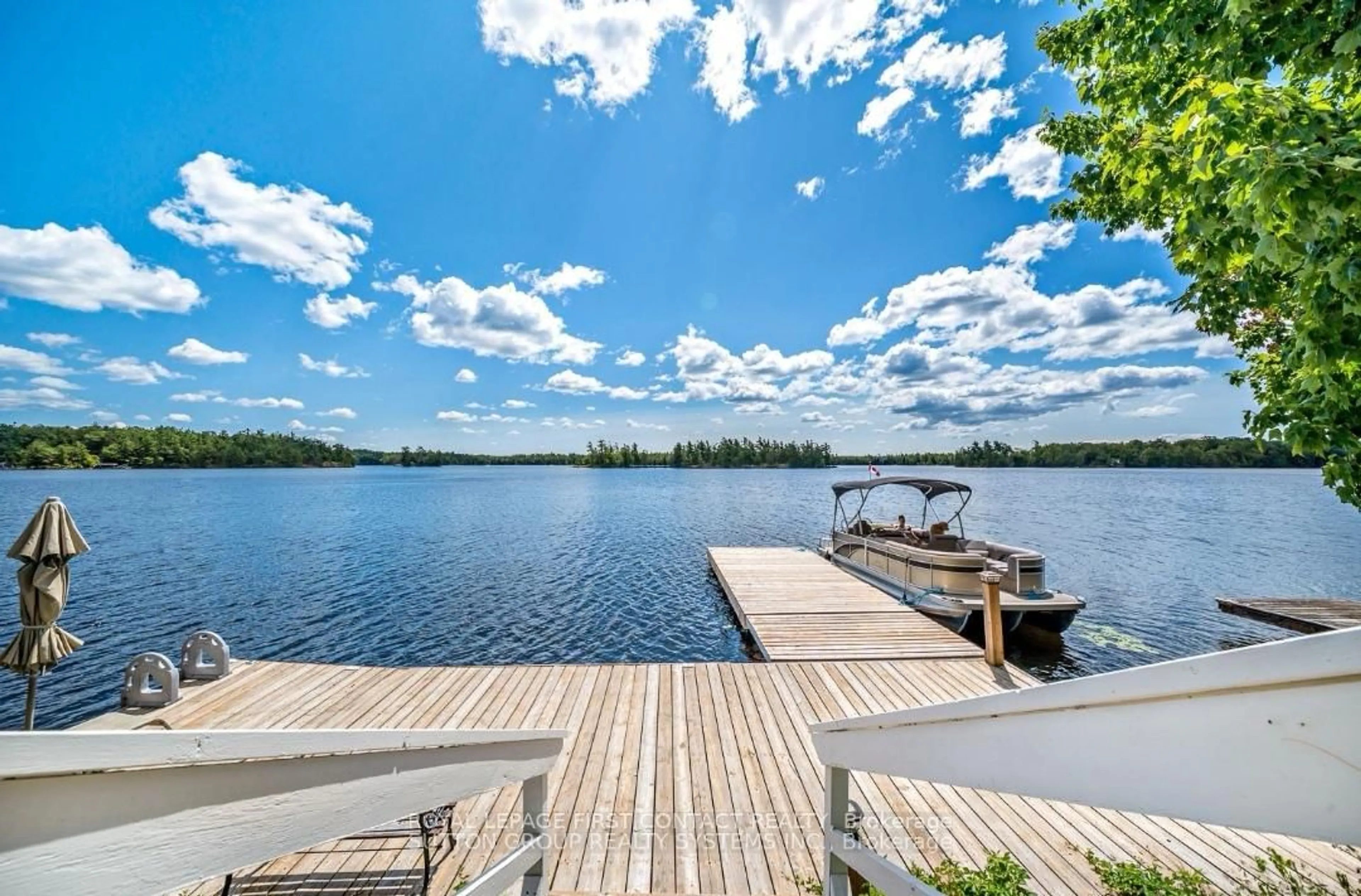Patio, water/lake/river/ocean view for 231 Healy Lake W/A Rd, The Archipelago Ontario P0C 1H0