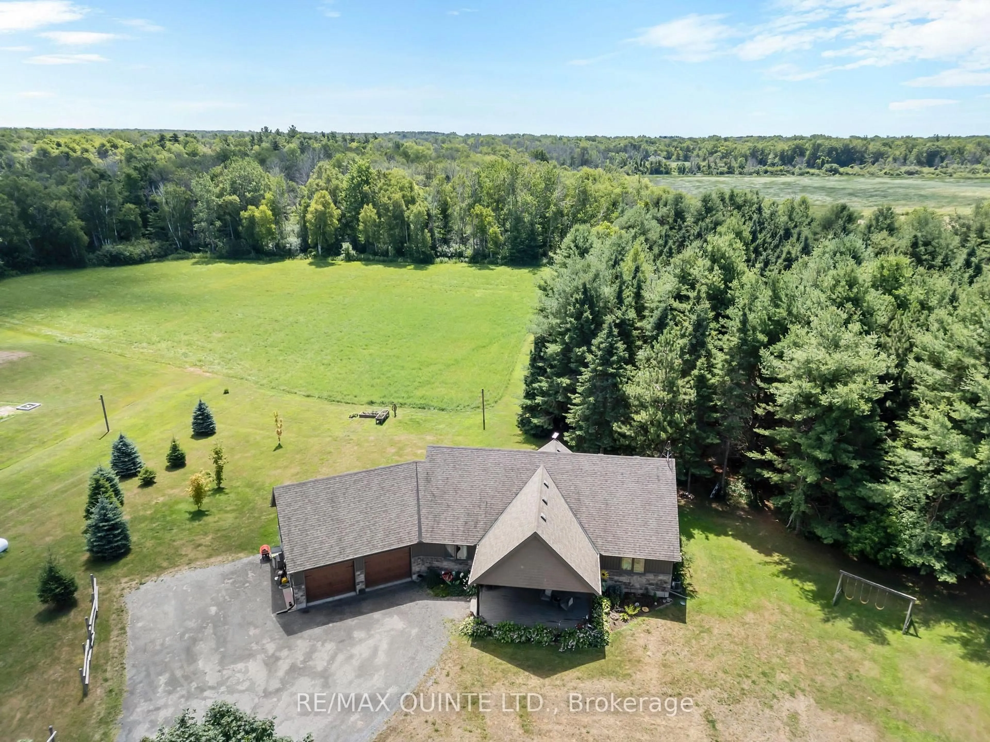A pic from outside/outdoor area/front of a property/back of a property/a pic from drone, water/lake/river/ocean view for 839 County Road 64, Brighton Ontario K0K 1H0