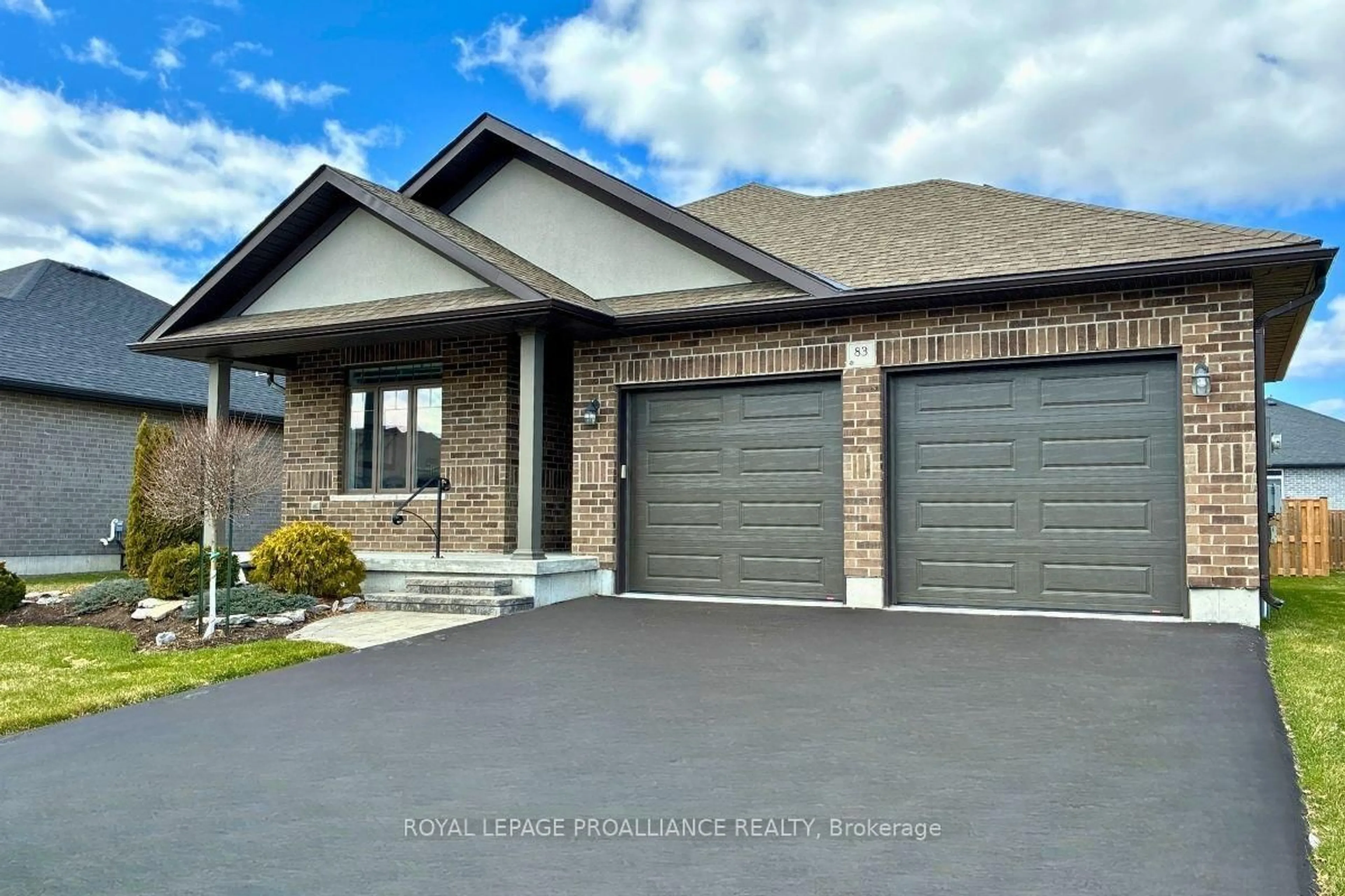 Home with brick exterior material, street for 83 Covington Cres, Belleville Ontario K8N 0K9