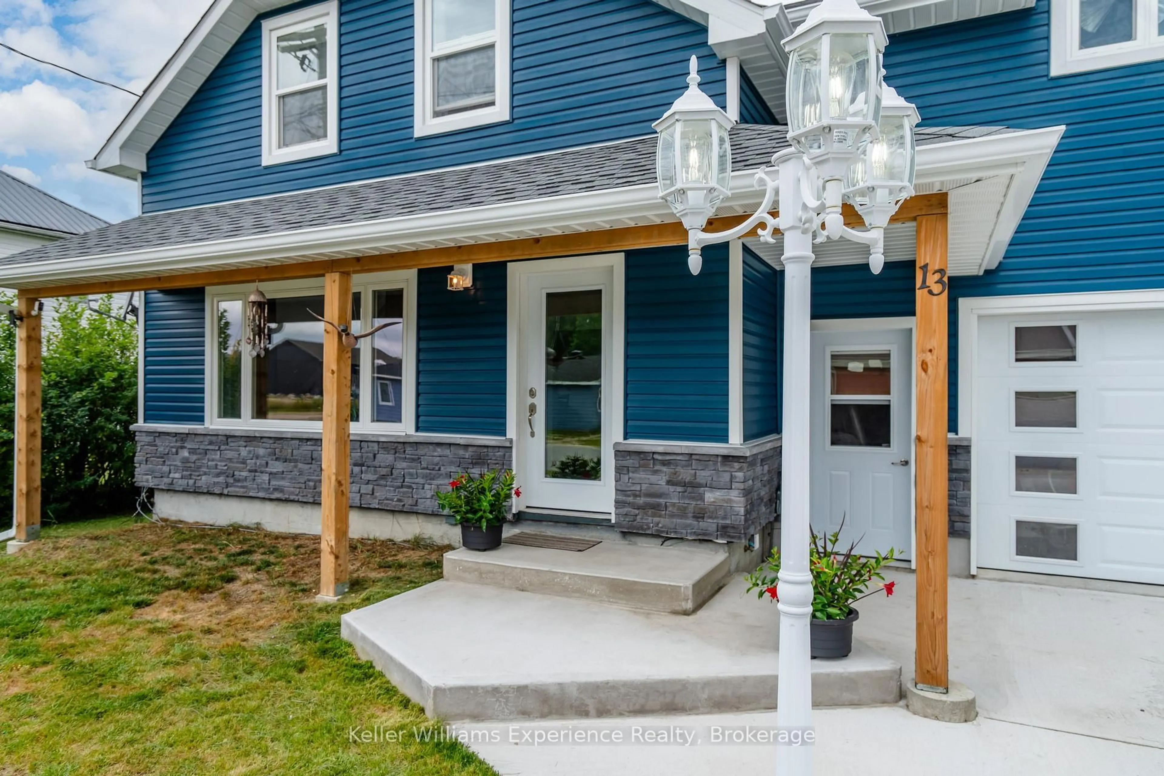 Home with vinyl exterior material, street for 13 Toronto Ave, South River Ontario P0A 1X0