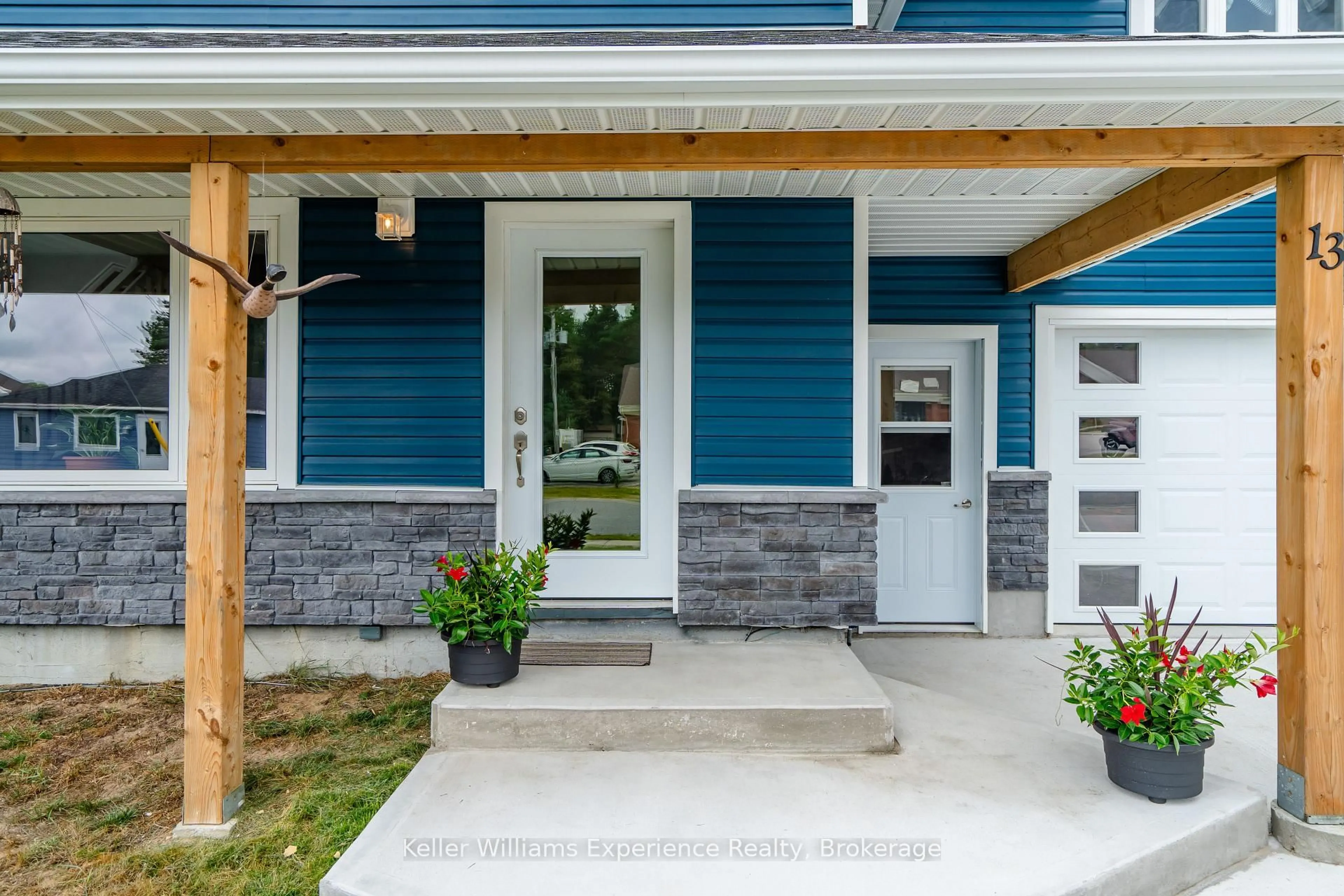 Home with vinyl exterior material, street for 13 Toronto Ave, South River Ontario P0A 1X0