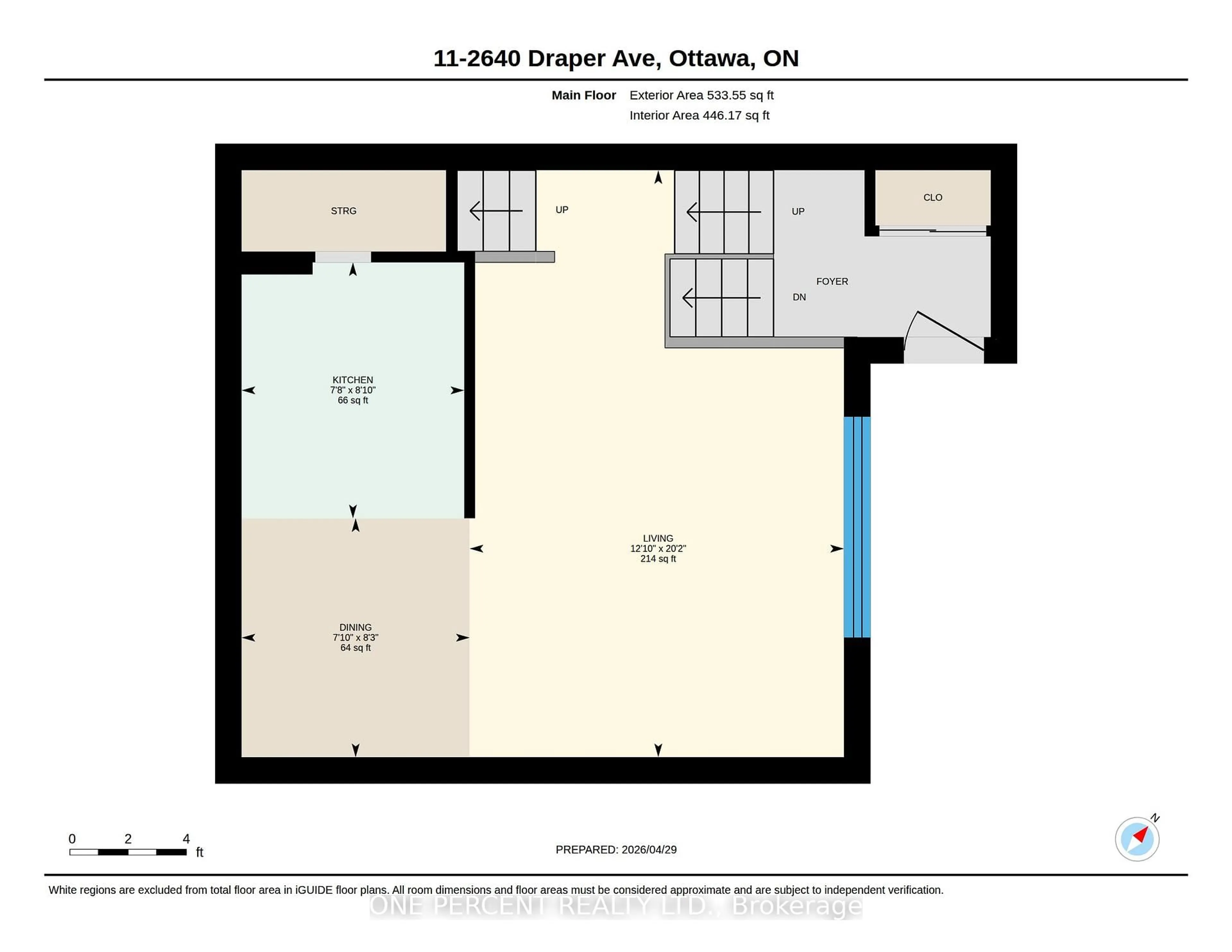 Floor plan for 2640 Draper Ave #11, Ottawa Ontario K2H 8V3