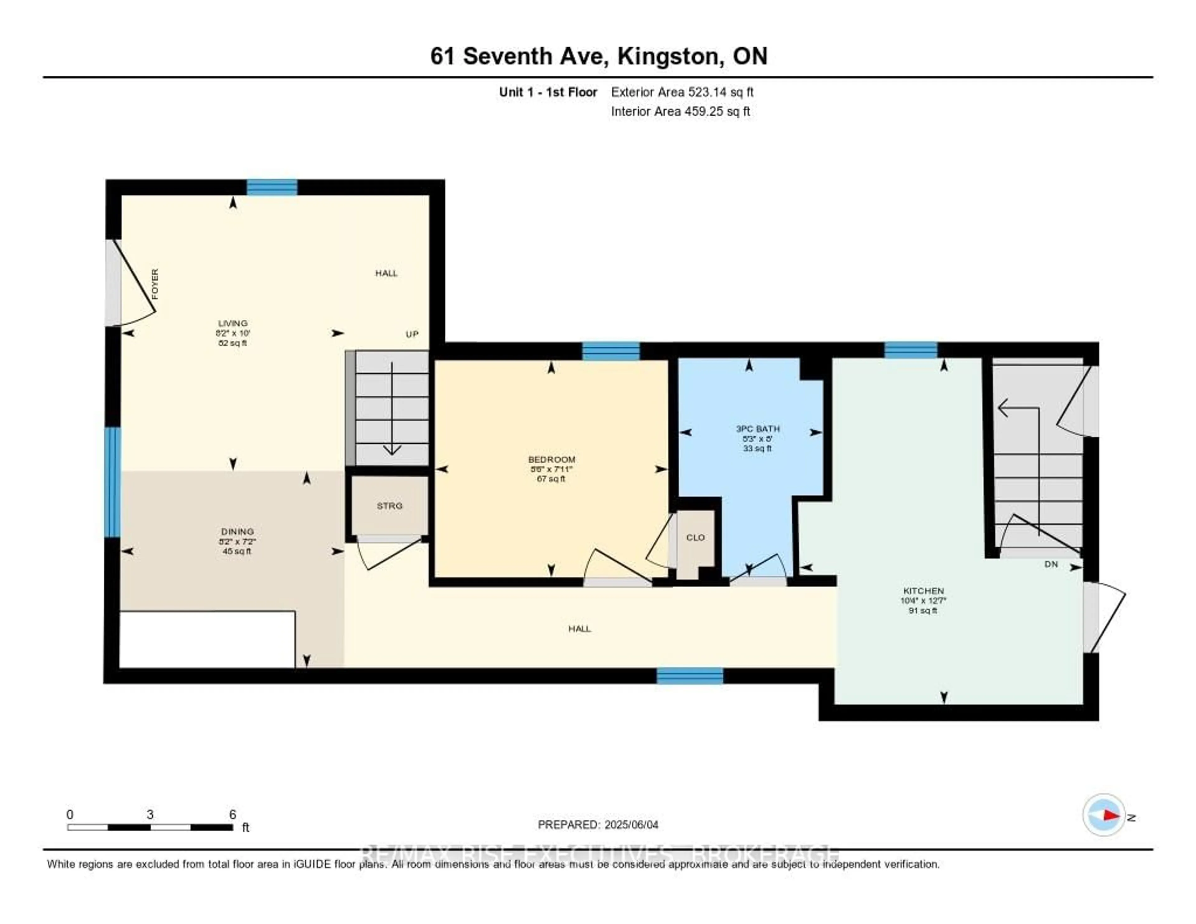 Floor plan for 61 Seventh Ave, Kingston Ontario K7K 2M5
