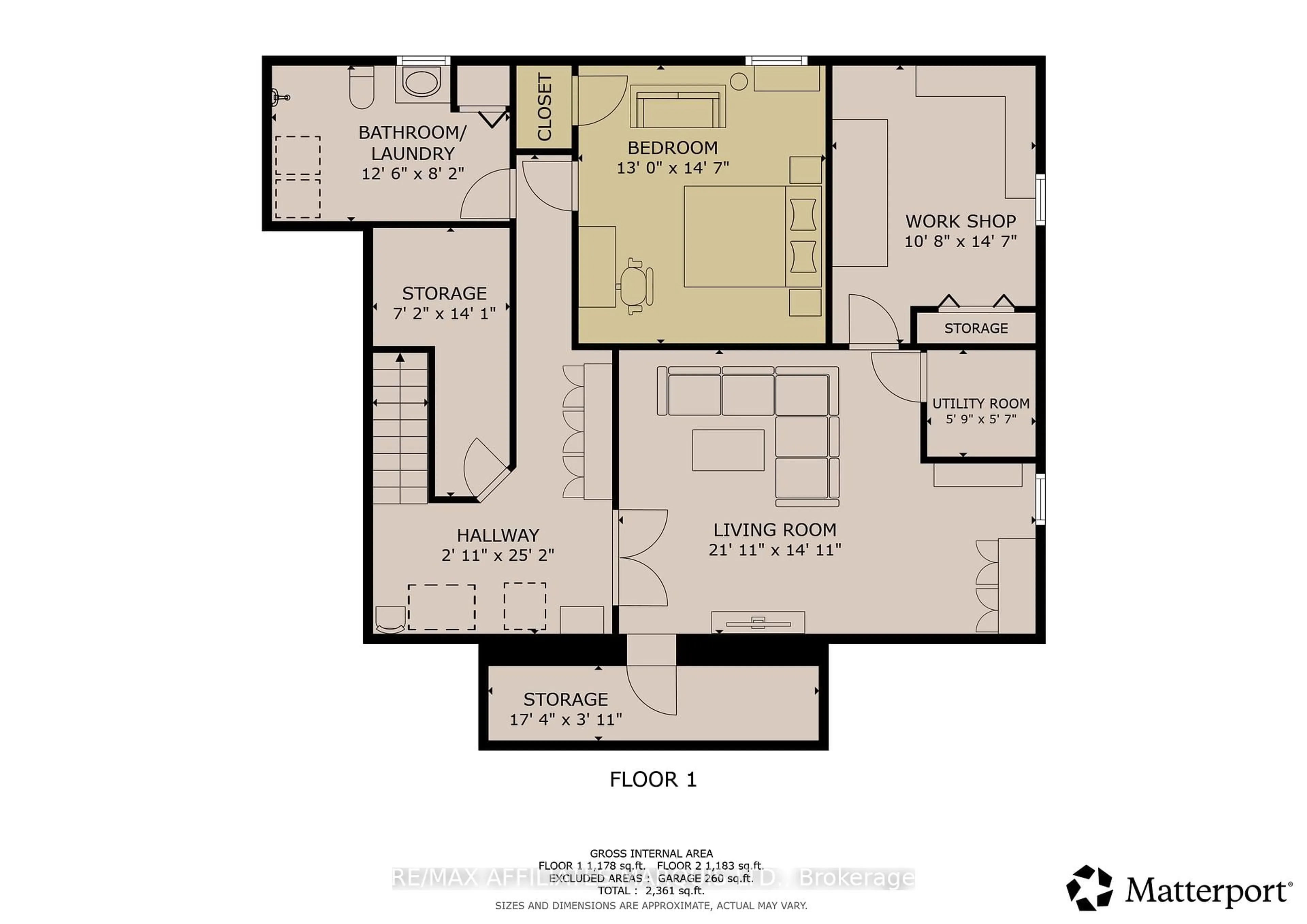 Floor plan for 1503 SECOND St, Cornwall Ontario K6H 2C4