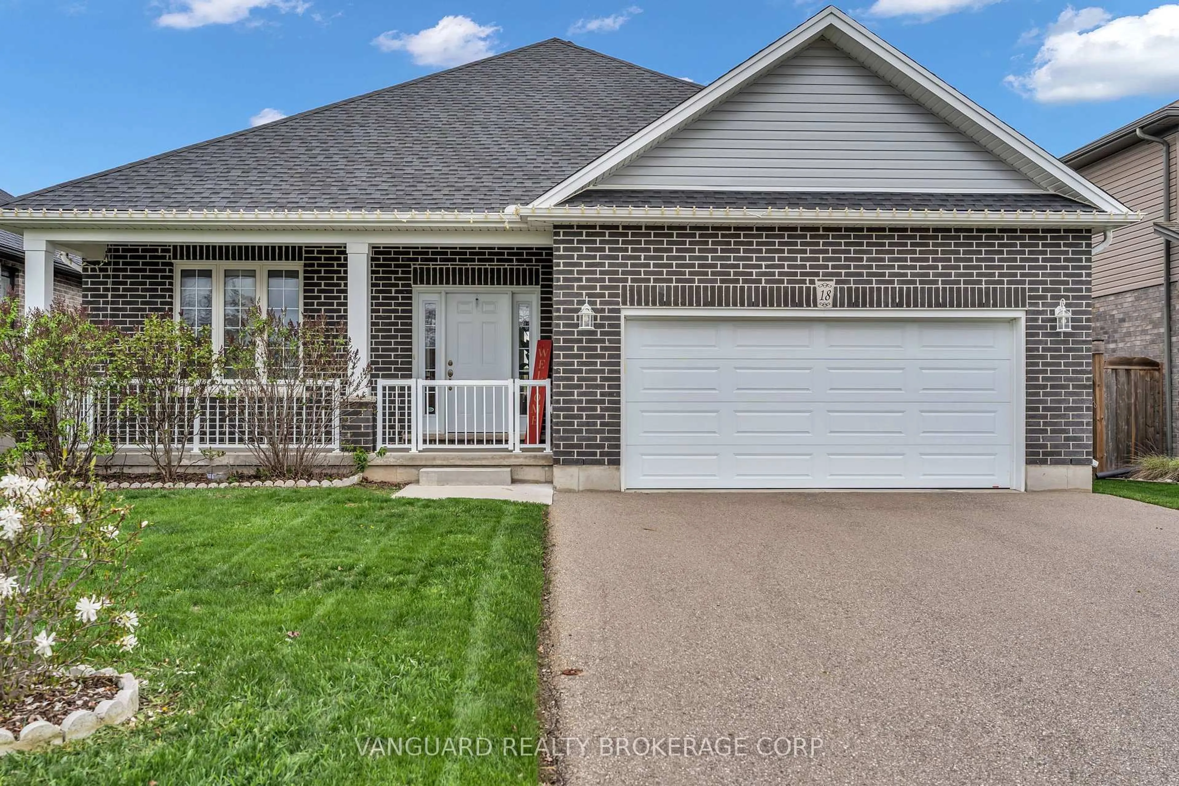 Home with brick exterior material, street for 18 Crocus Ave, Tillsonburg Ontario N4G 5S9