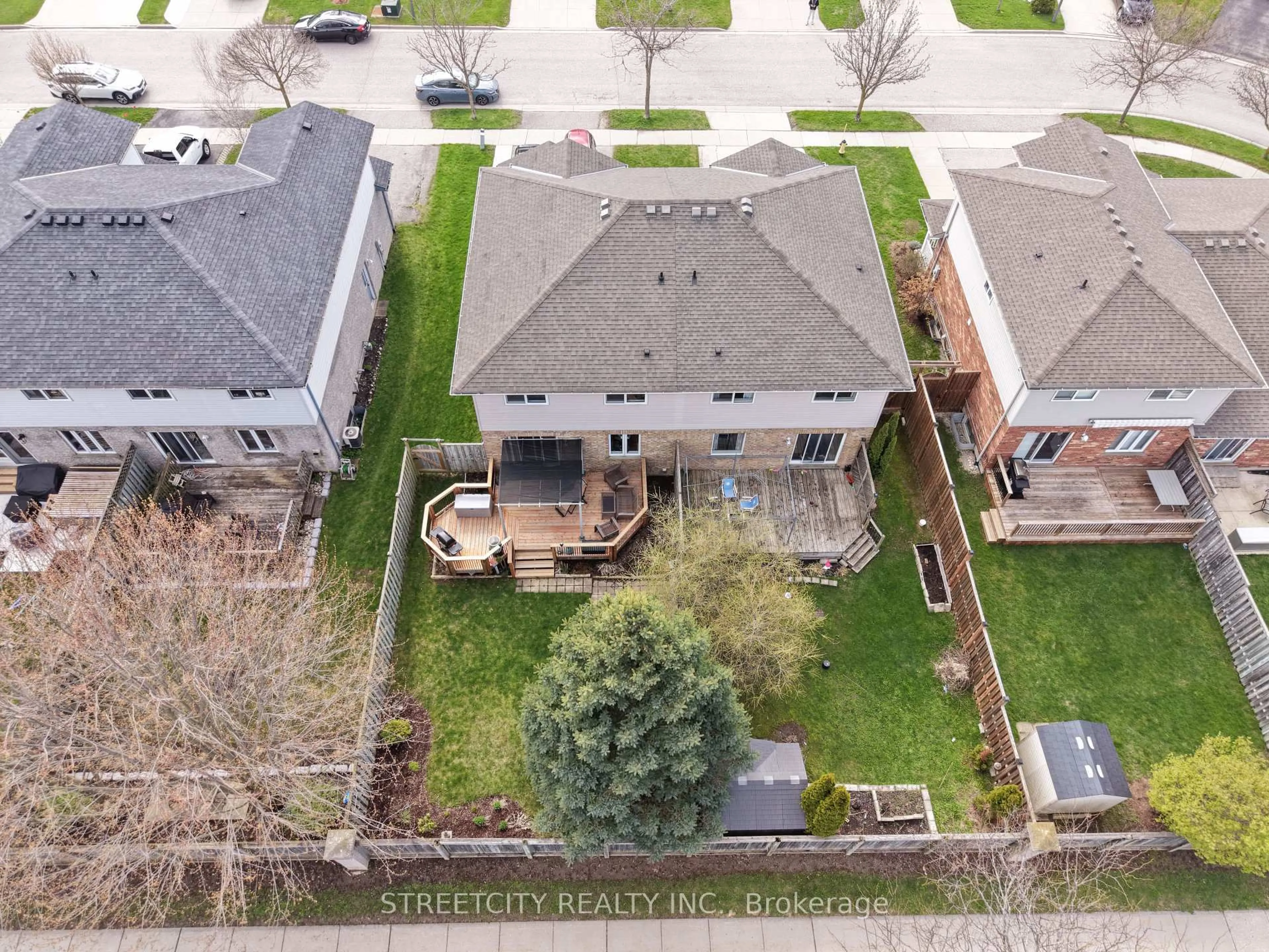 A pic from outside/outdoor area/front of a property/back of a property/a pic from drone, street for 97 Gregory Cres, Stratford Ontario N5A 8A6