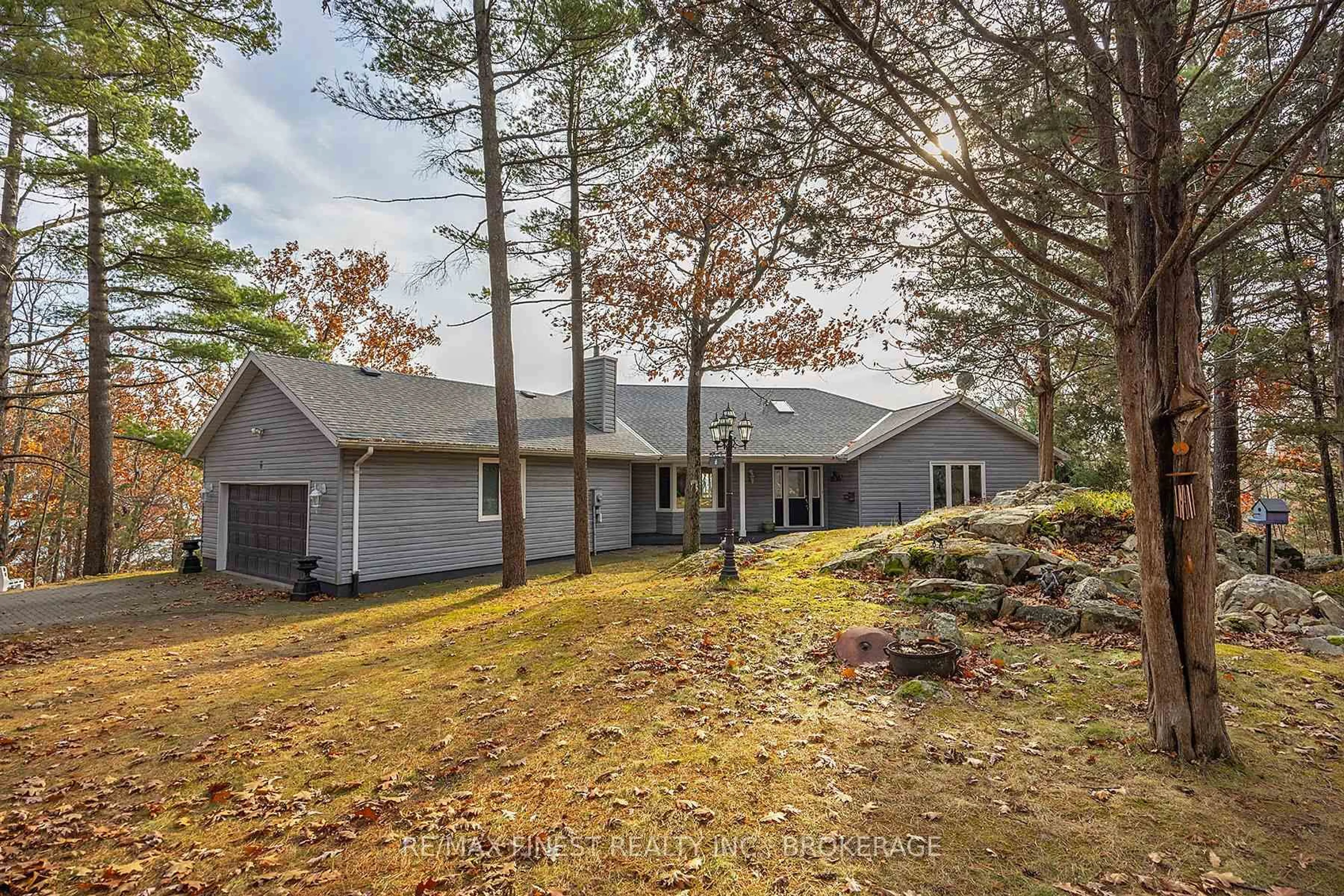 A pic from outside/outdoor area/front of a property/back of a property/a pic from drone, forest/trees view for 6 Vanston Rd, Leeds and the Thousand Islands Ontario K0E 1R0