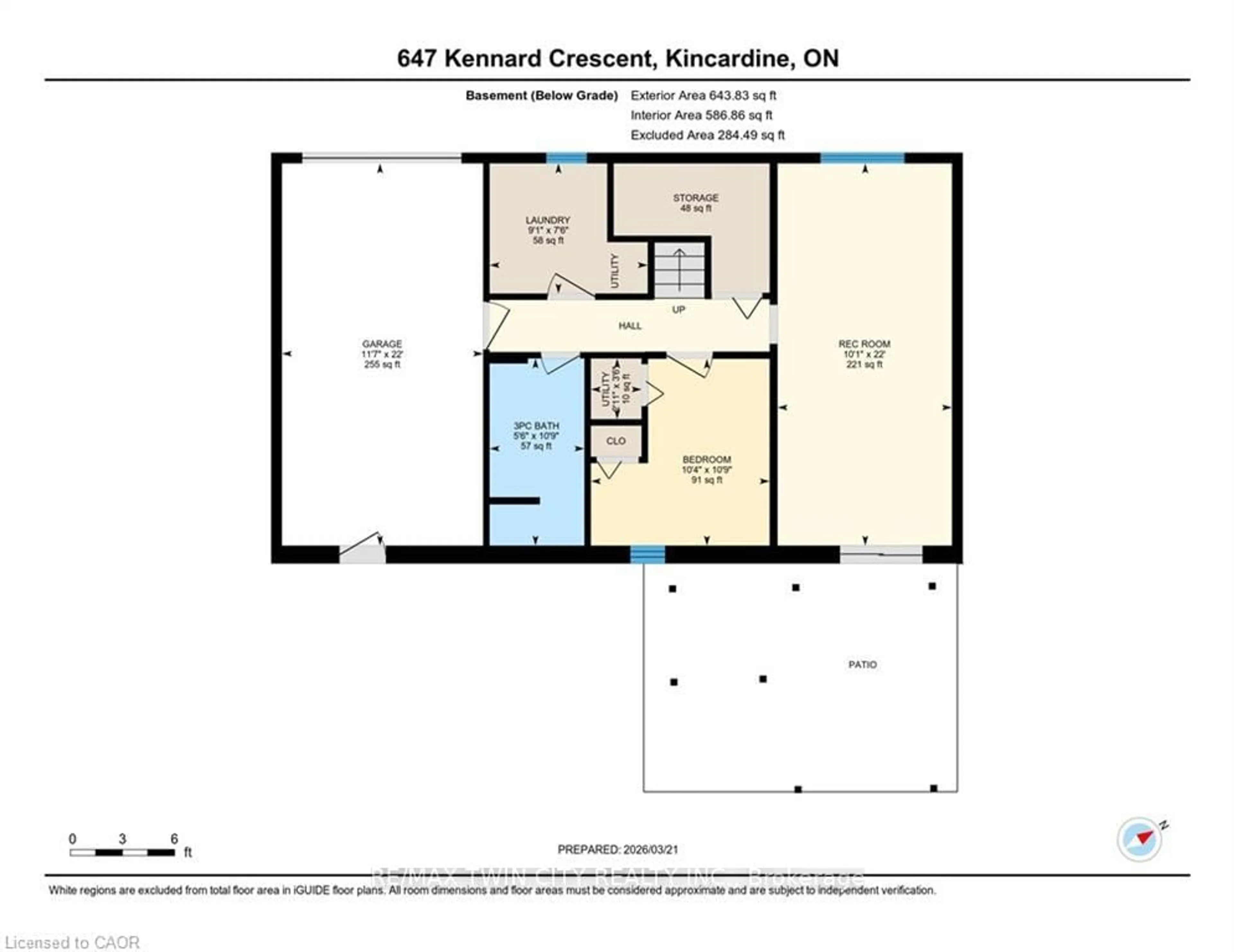 Floor plan for 647 KENNARD Cres, Kincardine Ontario N2Z 1T4