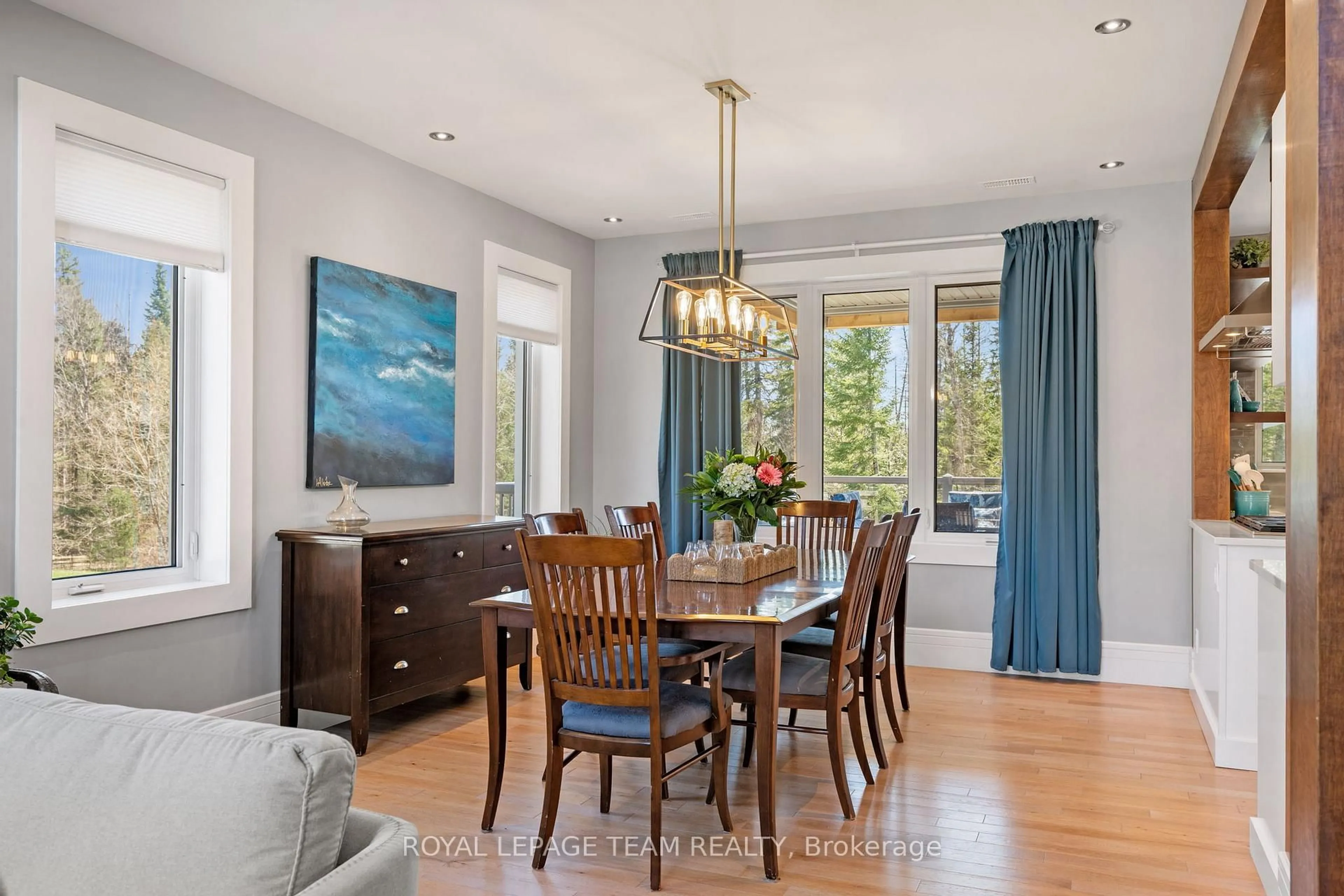 Dining room, wood/laminate floor for 132 Lady Lochead Lane, Carp Ontario K0A 1L0