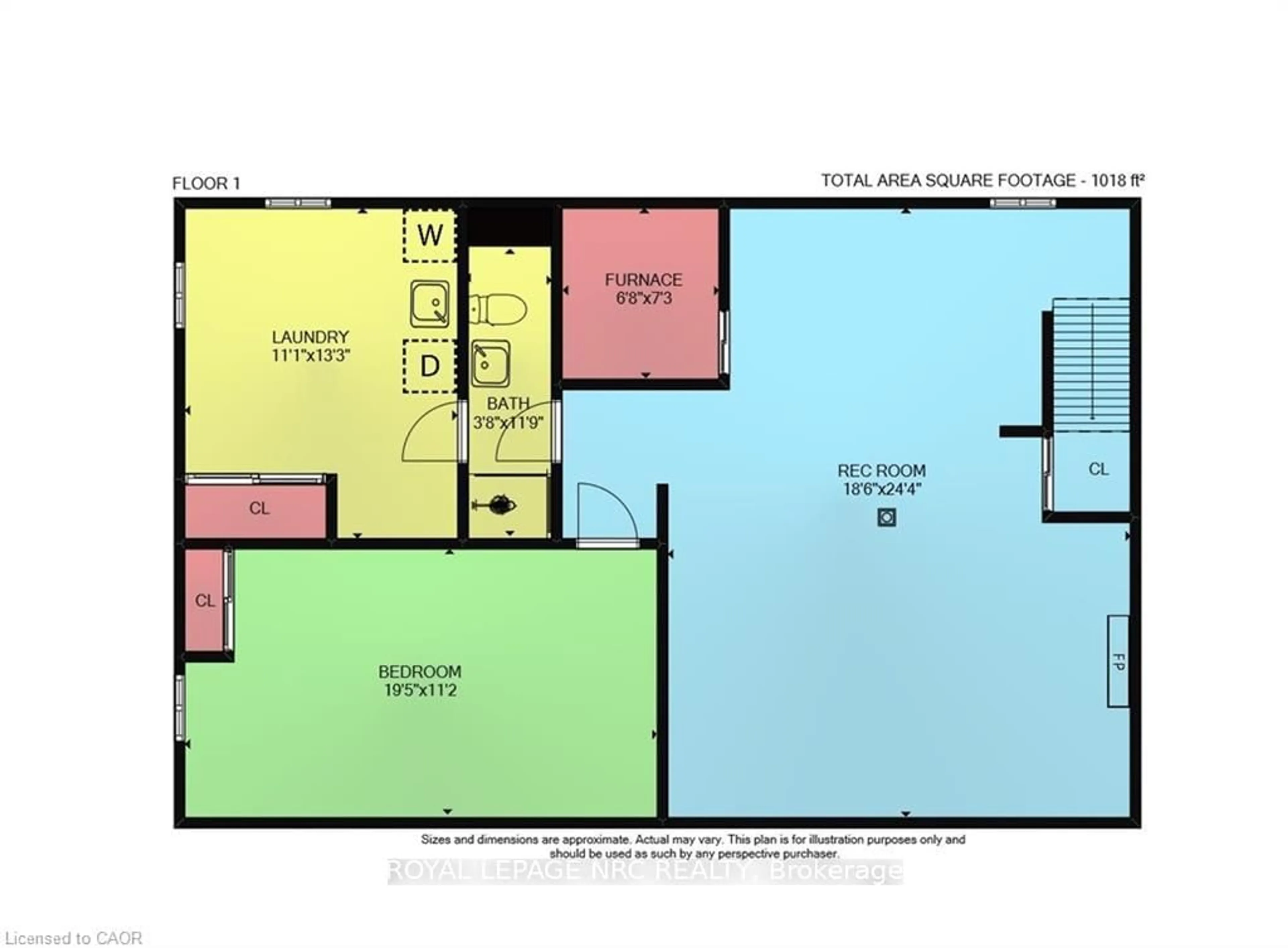 Floor plan for 7 Coral Dr, St. Catharines Ontario L2N 3R4