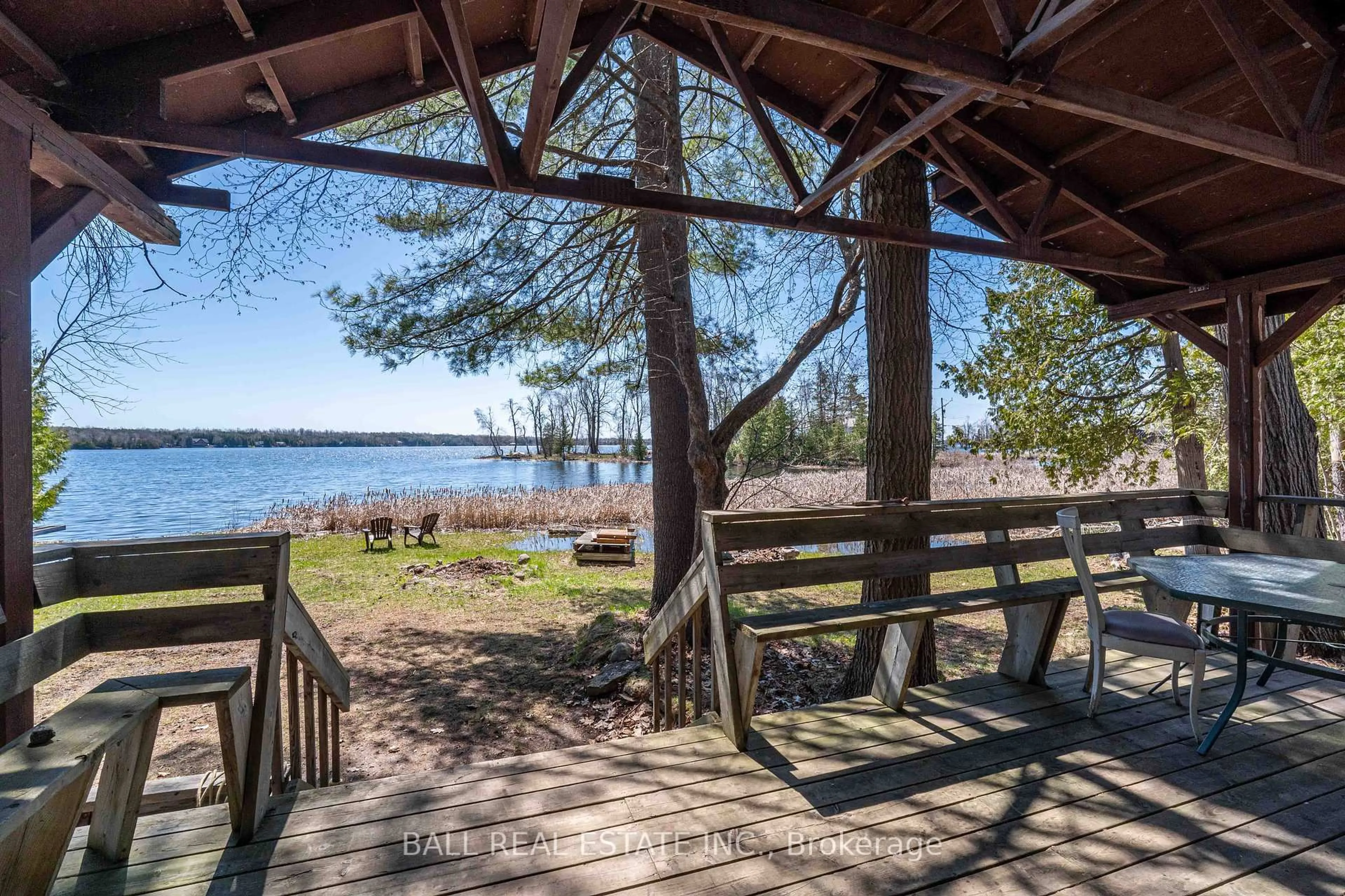 Patio, water/lake/river/ocean view for 52 Totem Heights Rd, Curve Lake First Nation 35 Ontario K0L 1R0