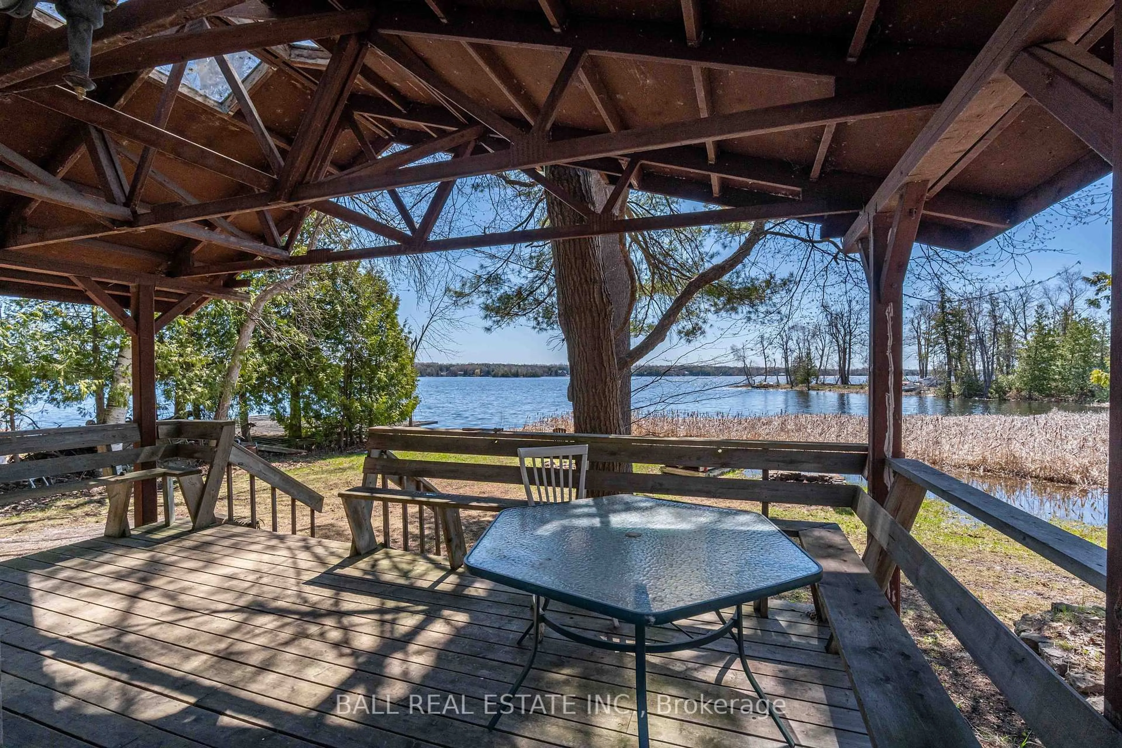 Patio, water/lake/river/ocean view for 52 Totem Heights Rd, Curve Lake First Nation 35 Ontario K0L 1R0