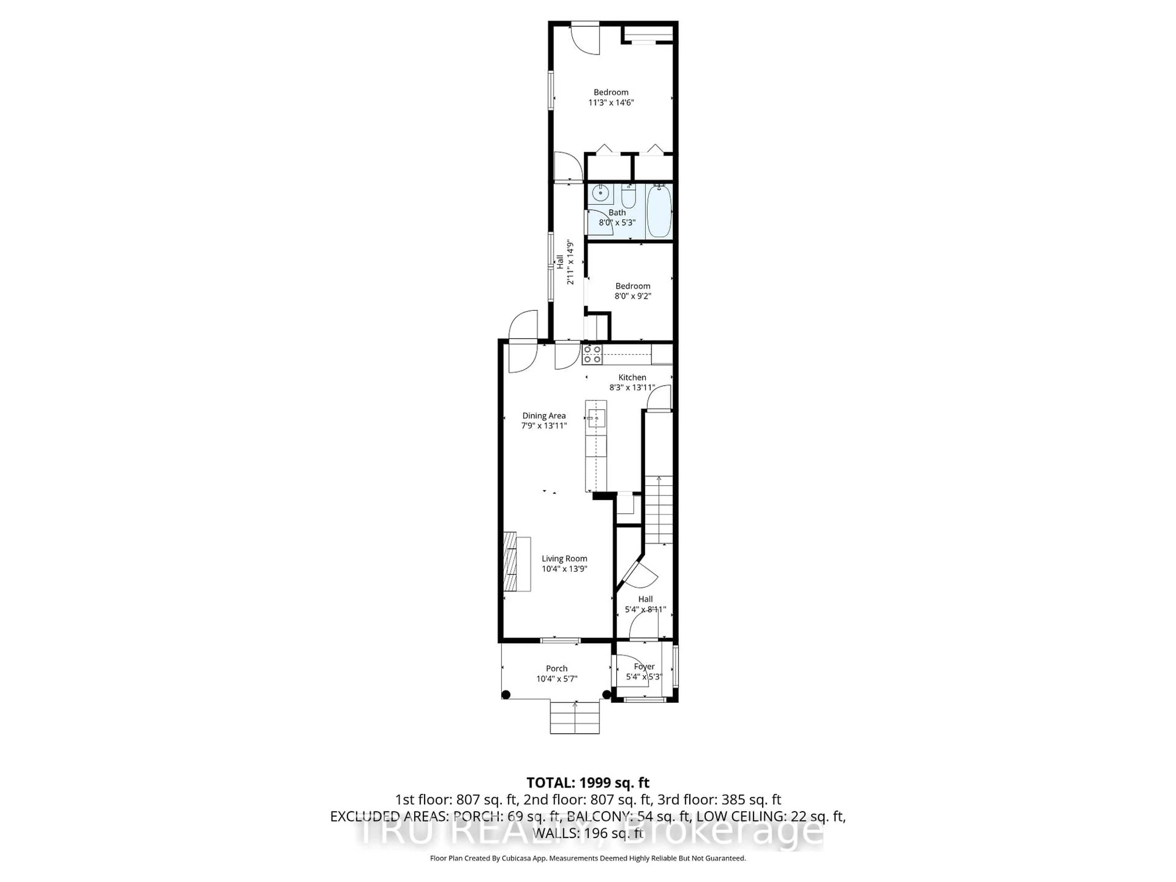 Floor plan for 84 James St, Ottawa Ontario K1R 5M3