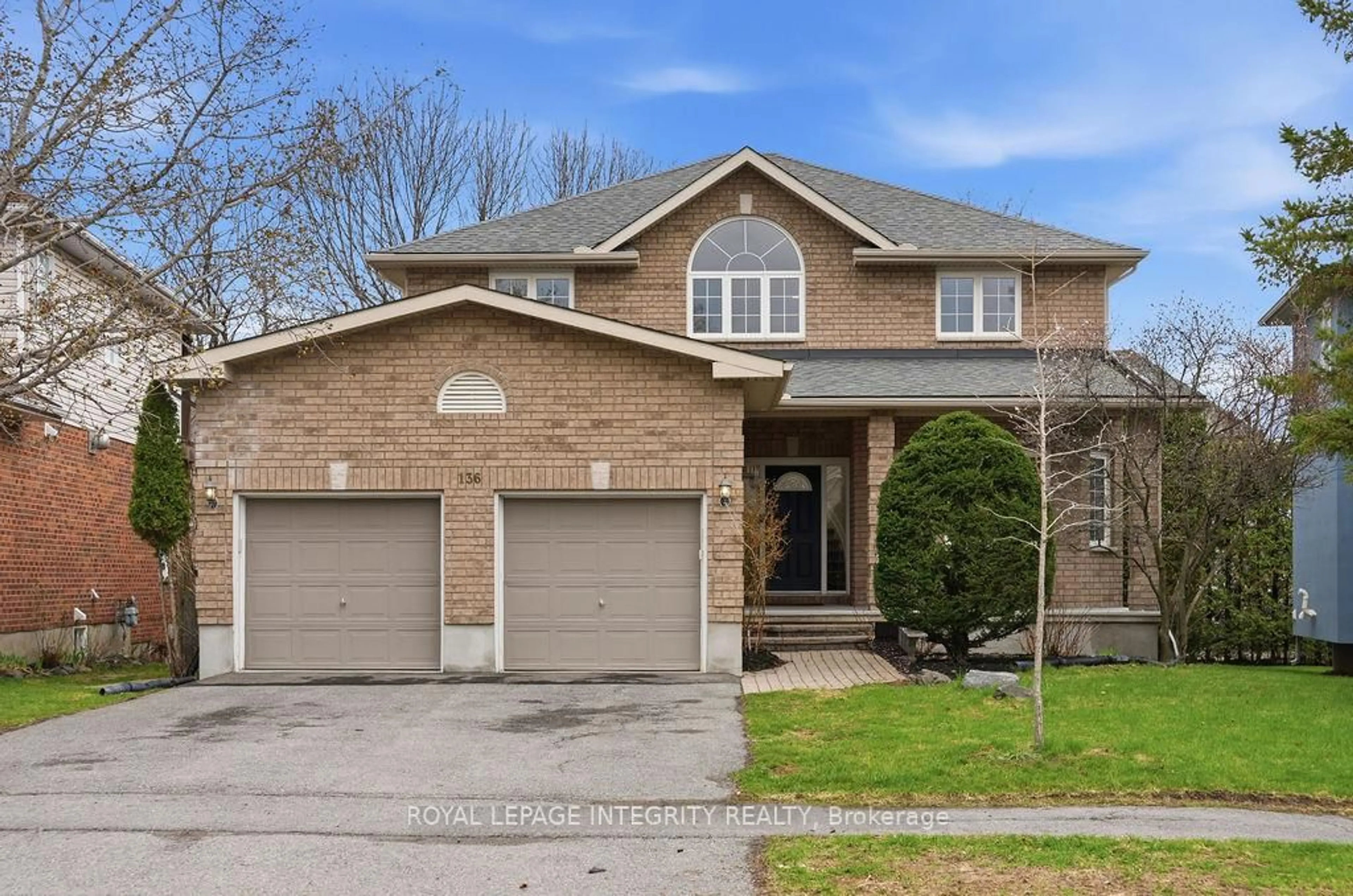 Home with brick exterior material, street for 136 Shaughnessy Cres, Ottawa Ontario K2K 2N3