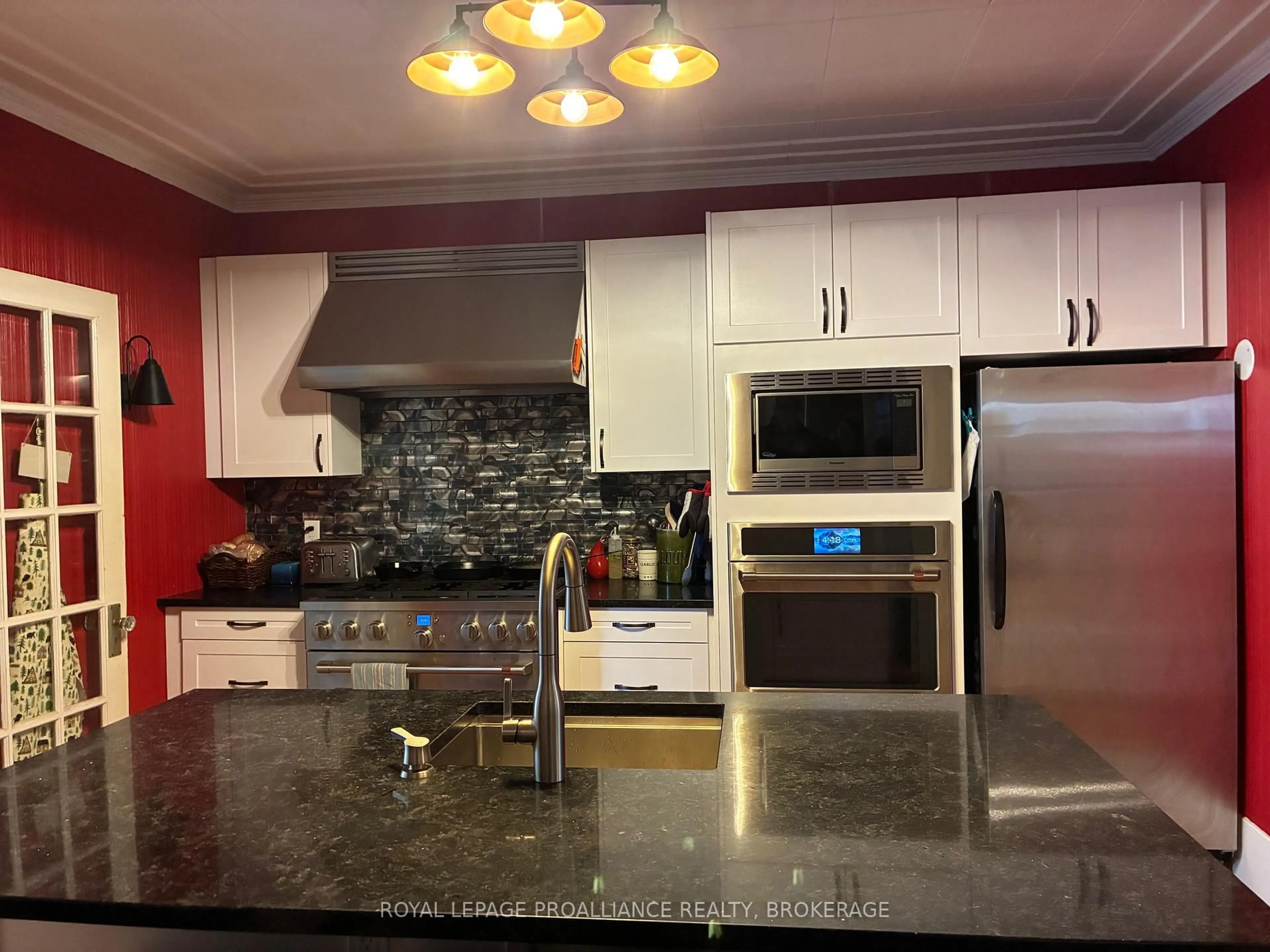 Contemporary kitchen, ceramic/tile floor for 255 First St, Gananoque Ontario K7G 2J3
