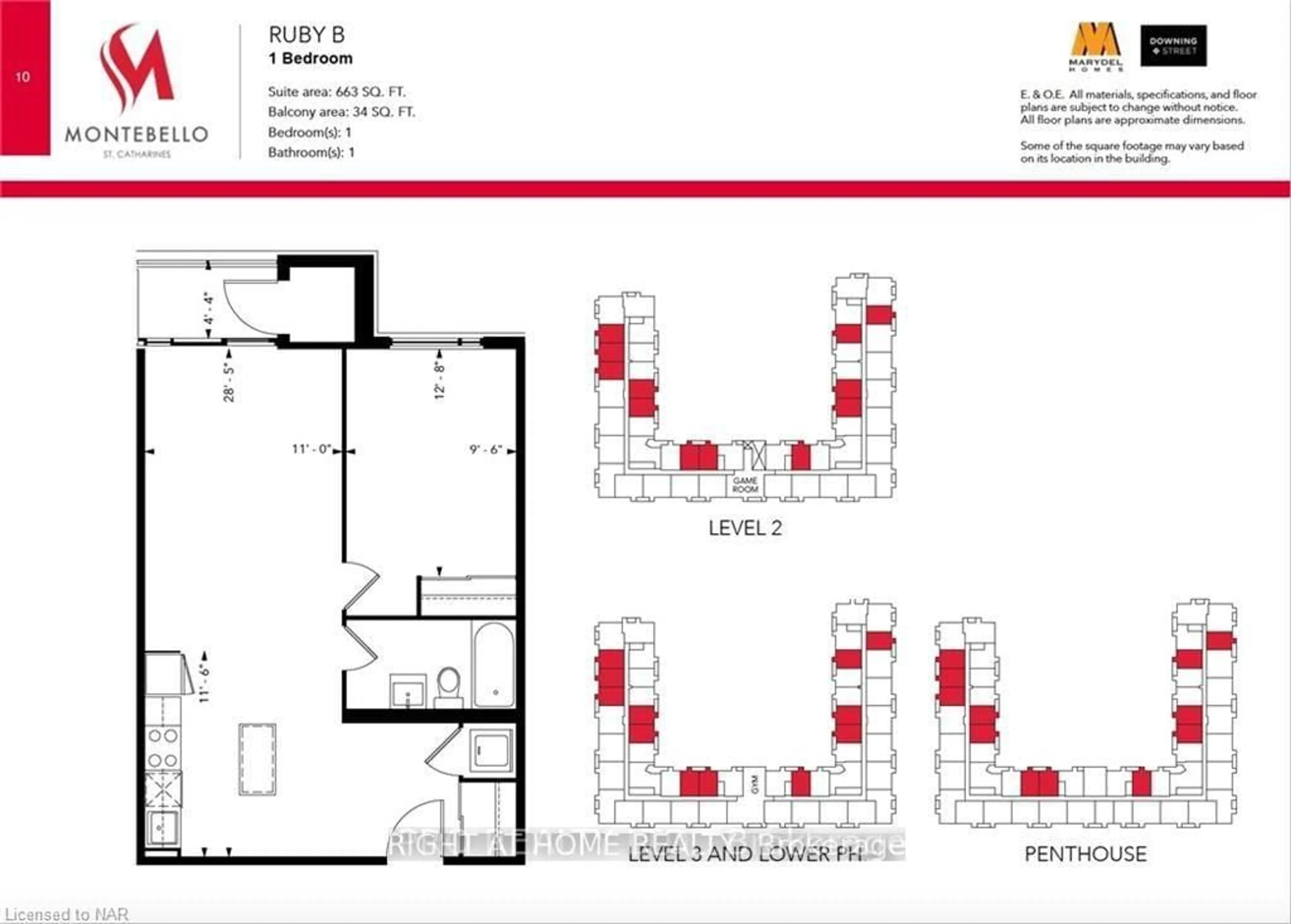 Floor plan for 50 Herrick Ave #146, St. Catharines Ontario L2P 2T9