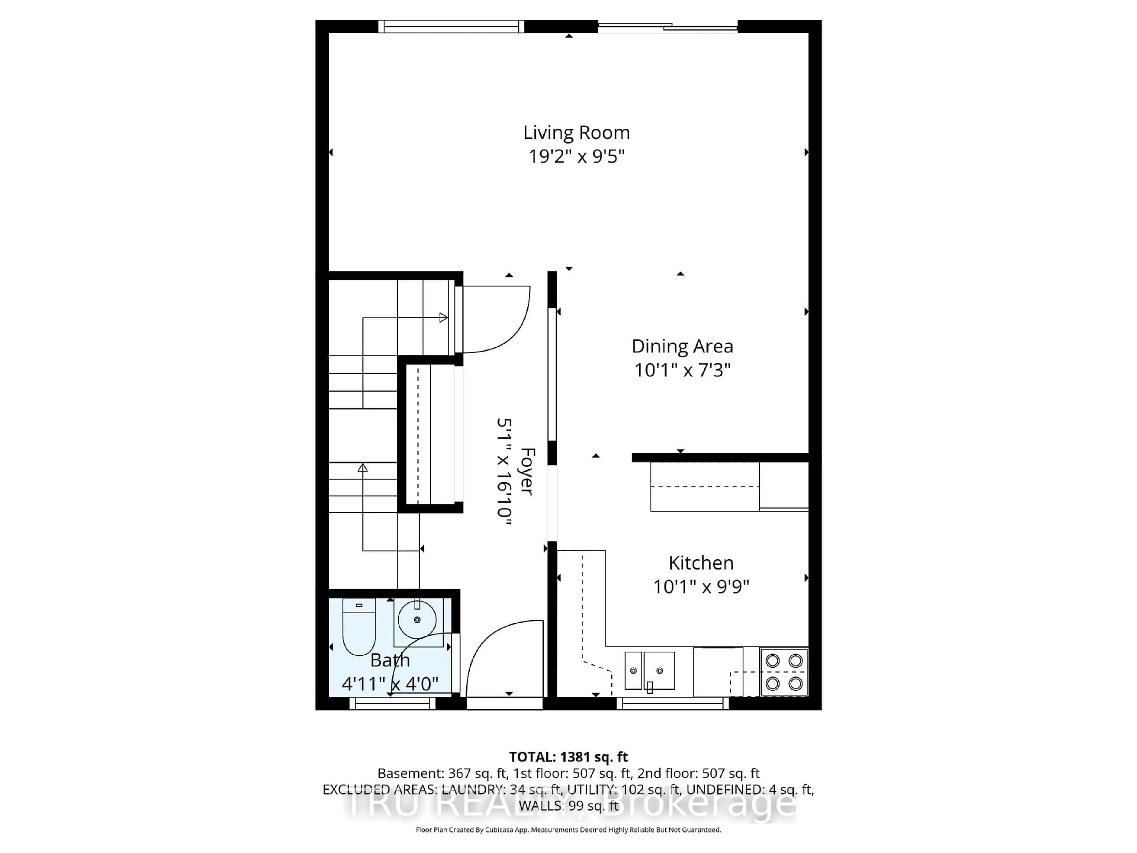 Floor plan for 369 Mockingbird Dr, Orleans Ontario K1E 2A6