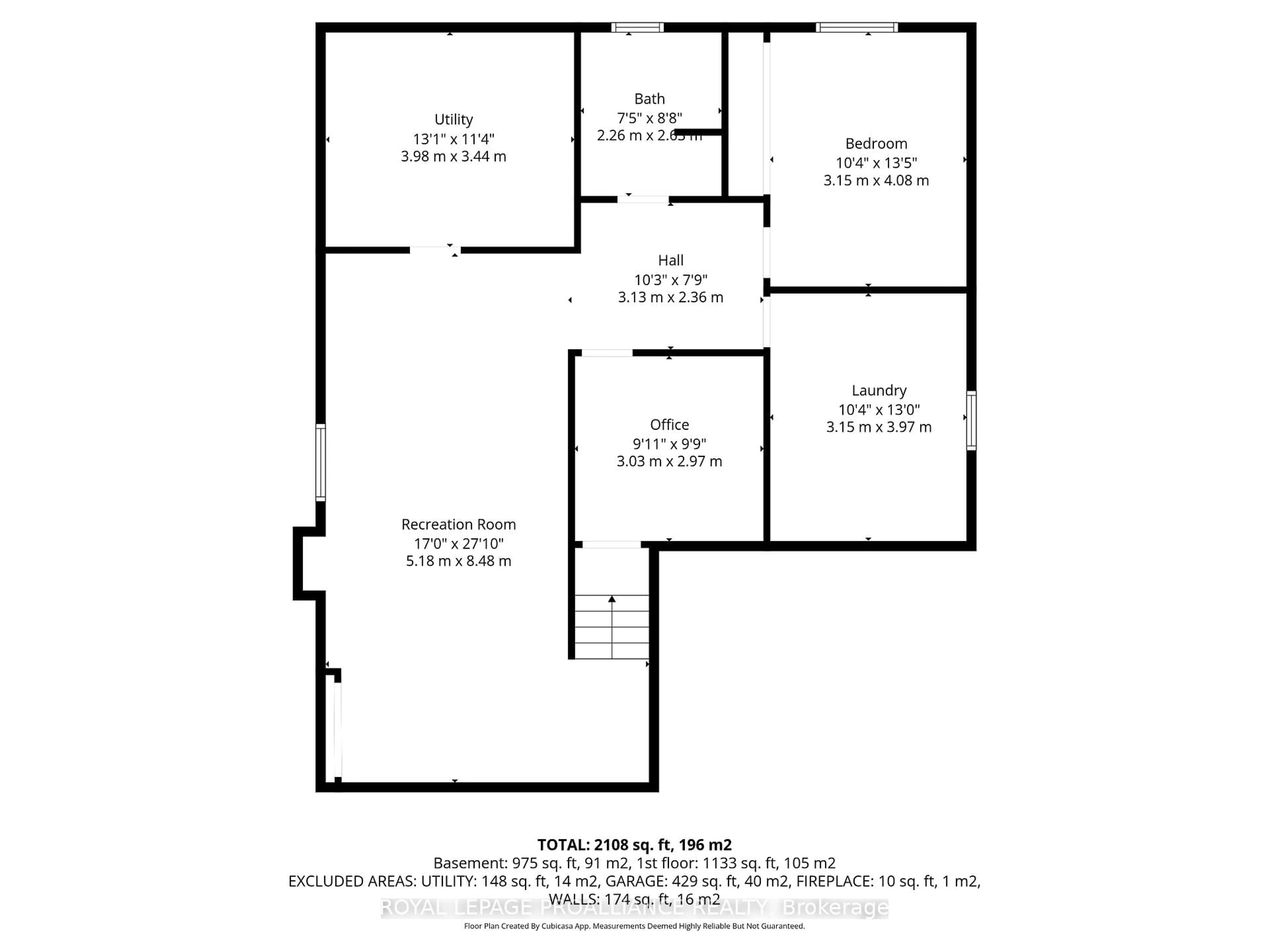 Floor plan for 6 Boyce Crt, Belleville Ontario K8P 5P1