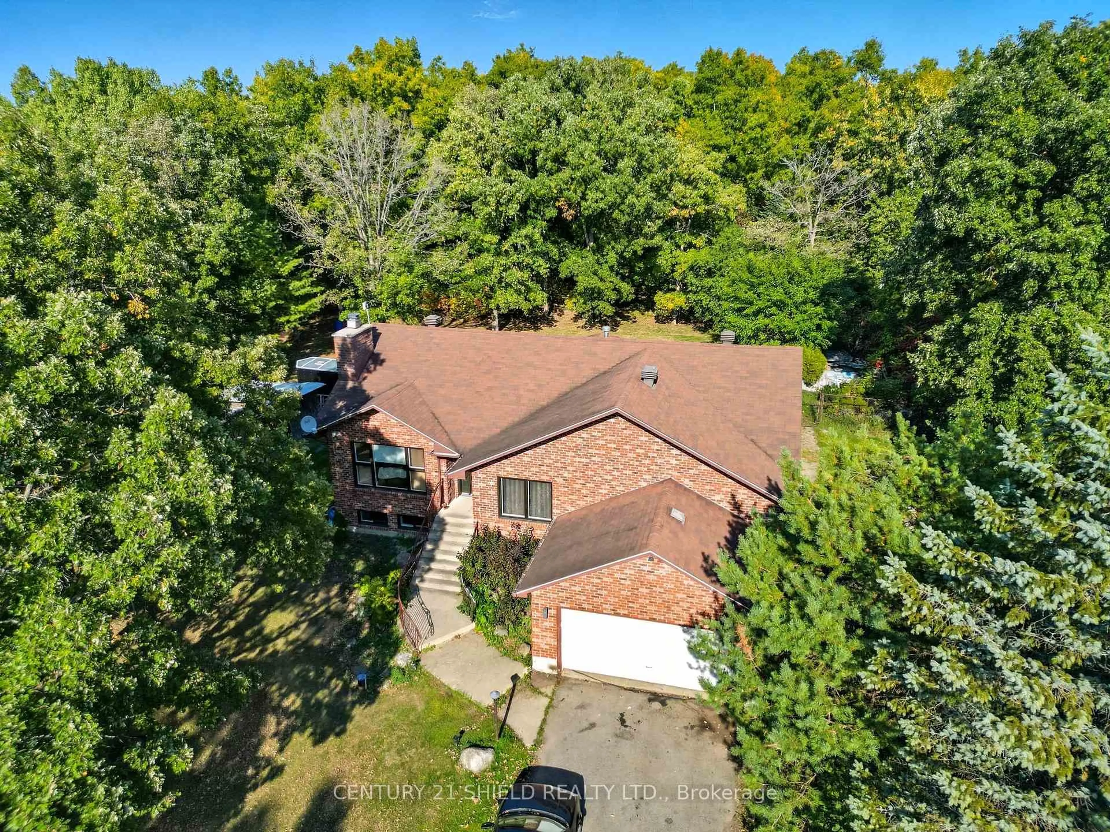 A pic from outside/outdoor area/front of a property/back of a property/a pic from drone, forest/trees view for 4555 Glen Roy Rd, South Glengarry Ontario K0C 1L0