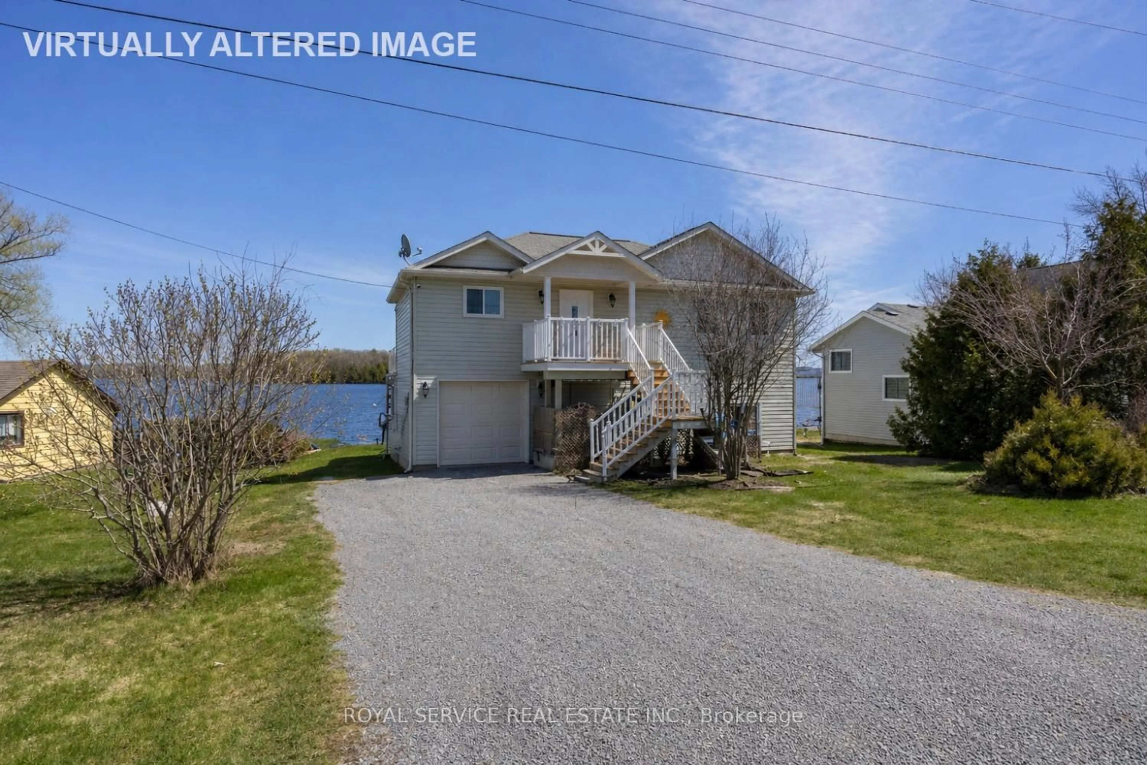 A pic from outside/outdoor area/front of a property/back of a property/a pic from drone, water/lake/river/ocean view for 595 Foley Rd, Otonabee-South Monaghan Ontario K0L 2G0