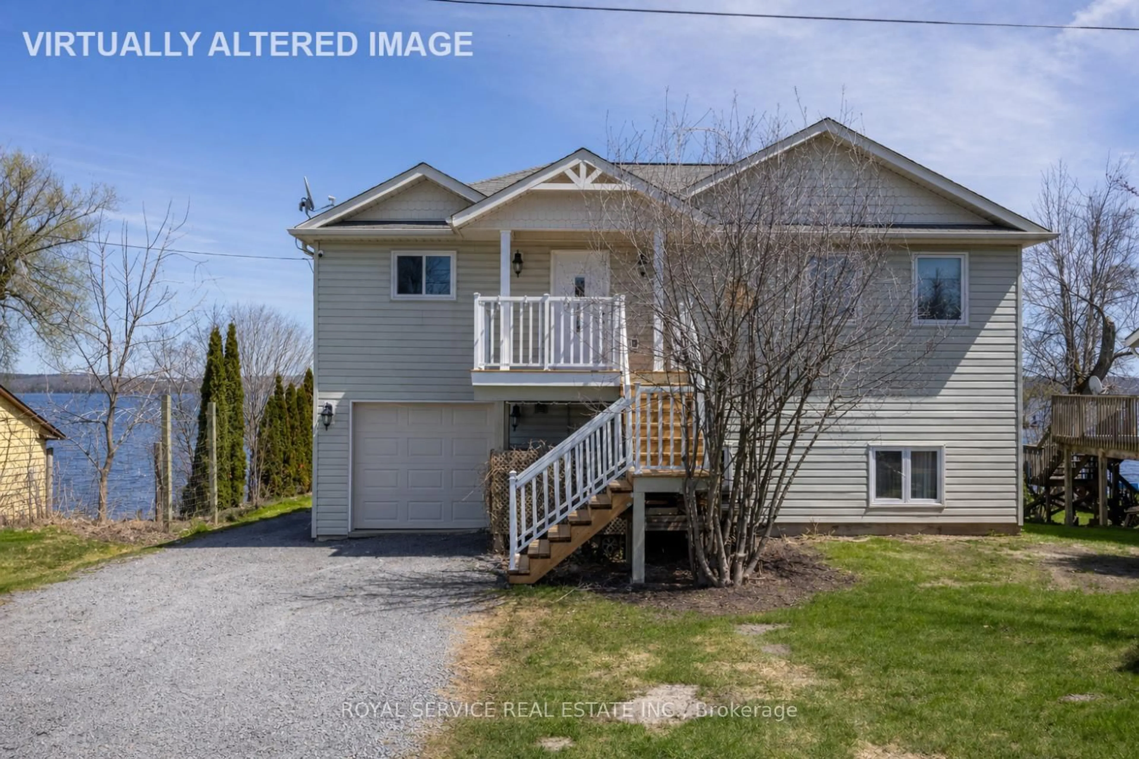 Home with vinyl exterior material, street for 595 Foley Rd, Otonabee-South Monaghan Ontario K0L 2G0