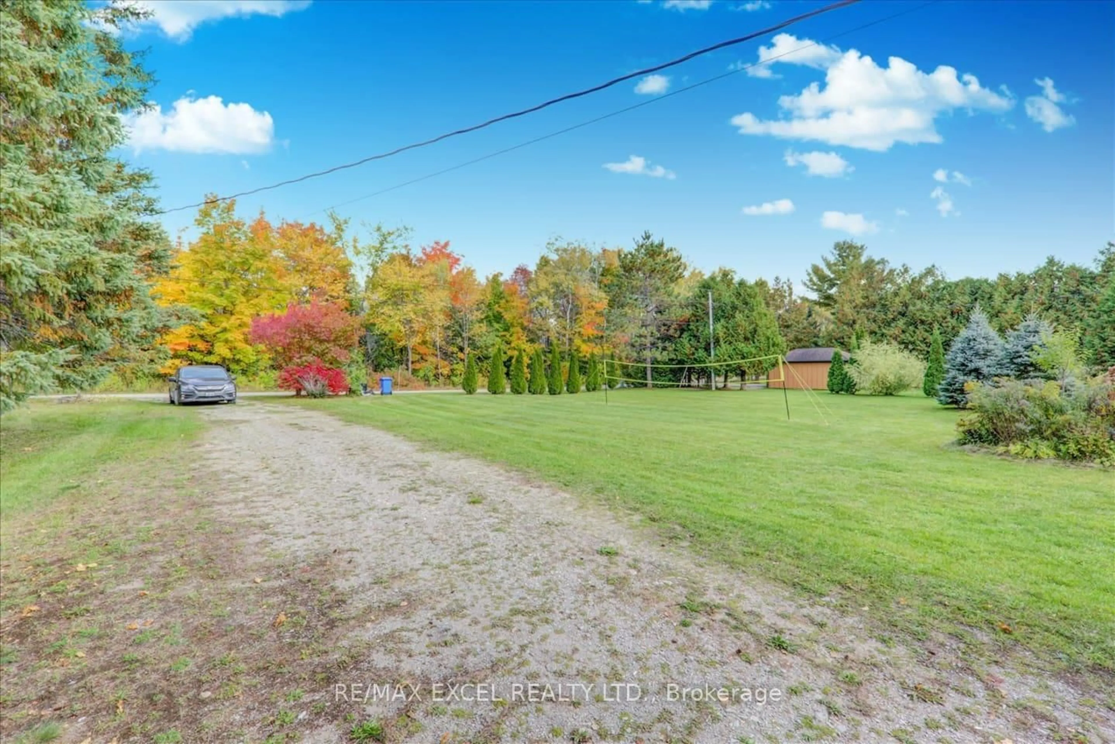 A pic from outside/outdoor area/front of a property/back of a property/a pic from drone, forest/trees view for 34 Hargrave Rd, Kawartha Lakes Ontario K0M 2B0