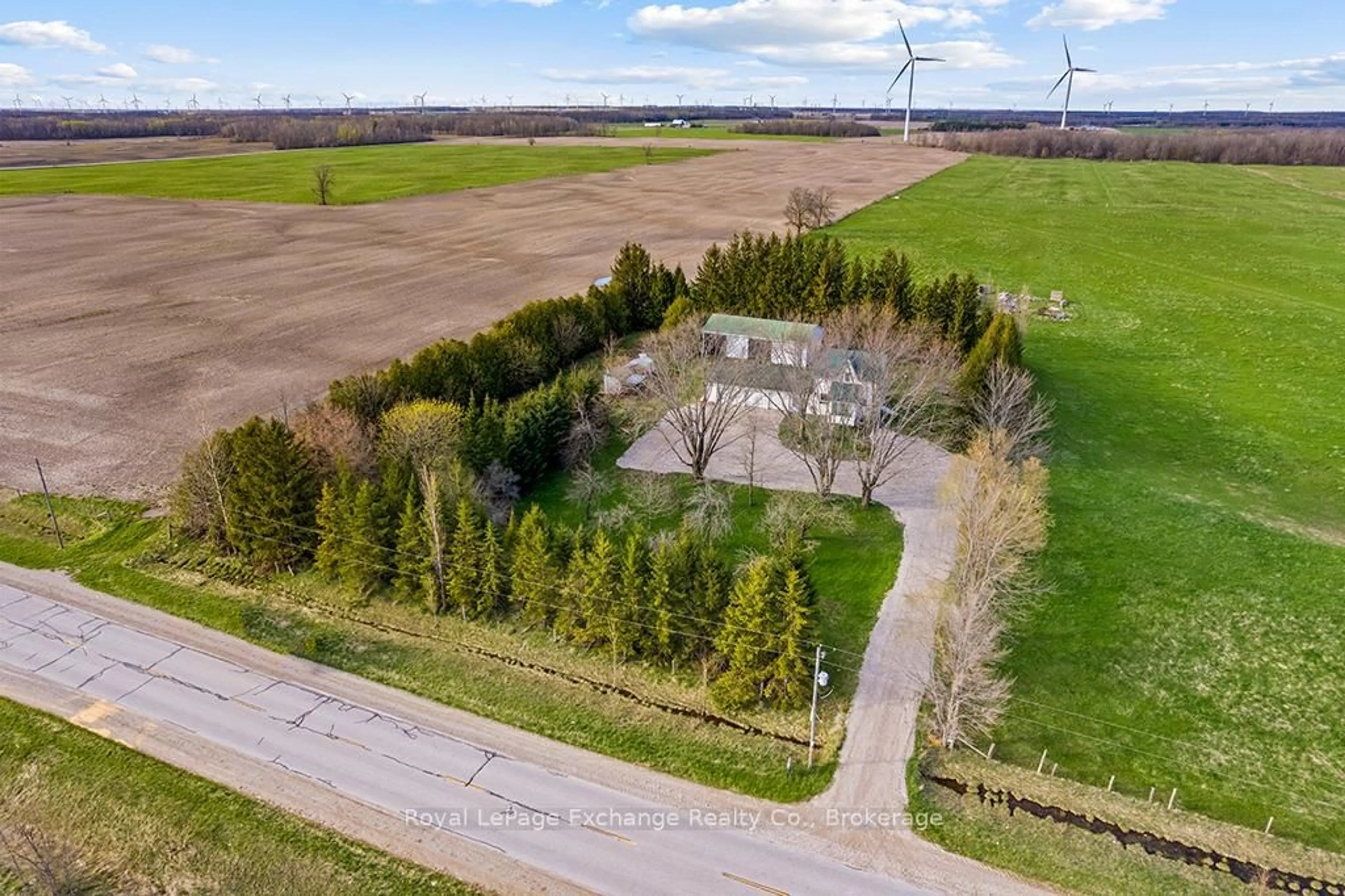 A pic from outside/outdoor area/front of a property/back of a property/a pic from drone, forest/trees view for 1900 Bruce Road 15, Kincardine Ontario N0G 2T0