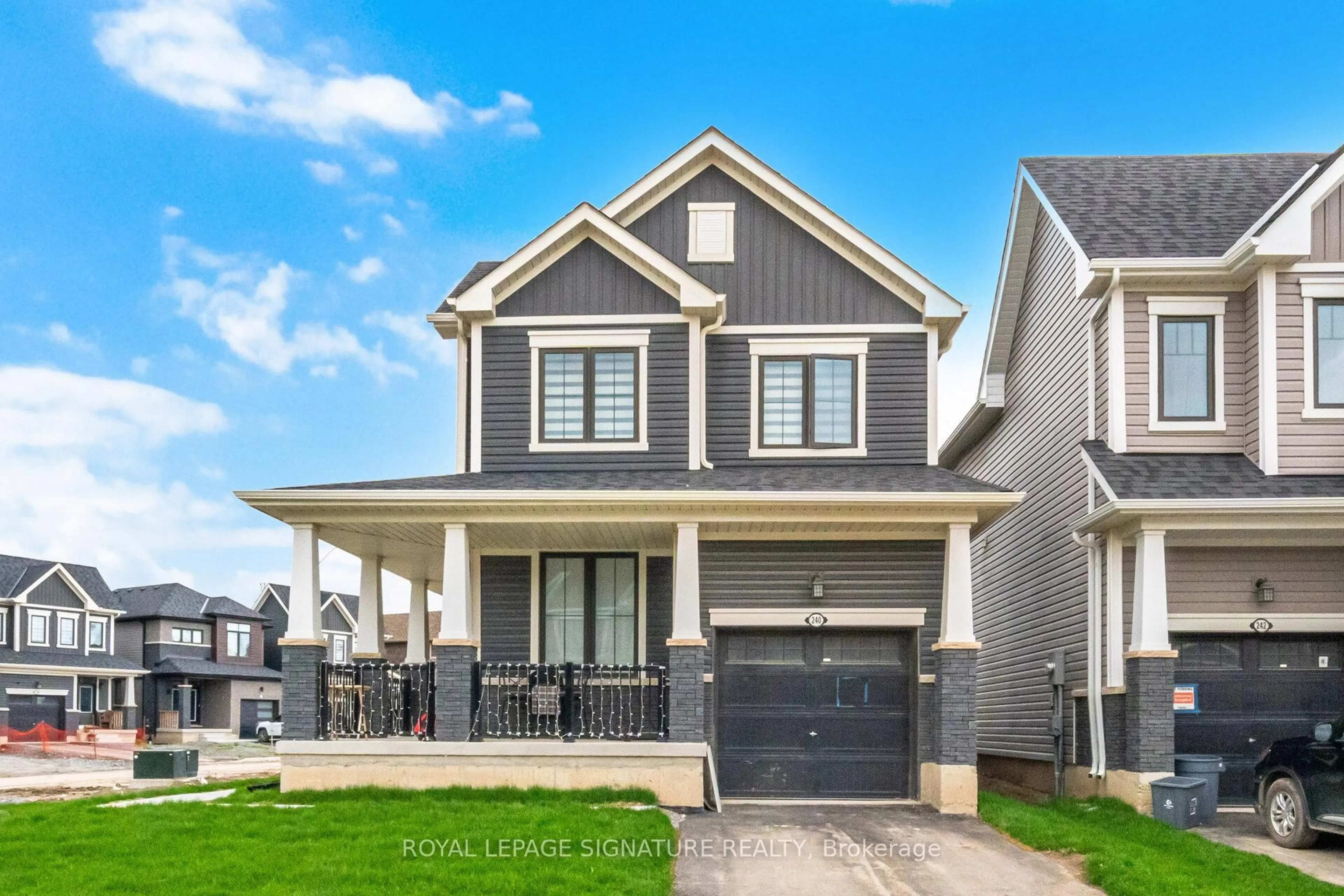 Home with vinyl exterior material, street for 240 Velvet Way, Thorold Ontario L2V 0N9