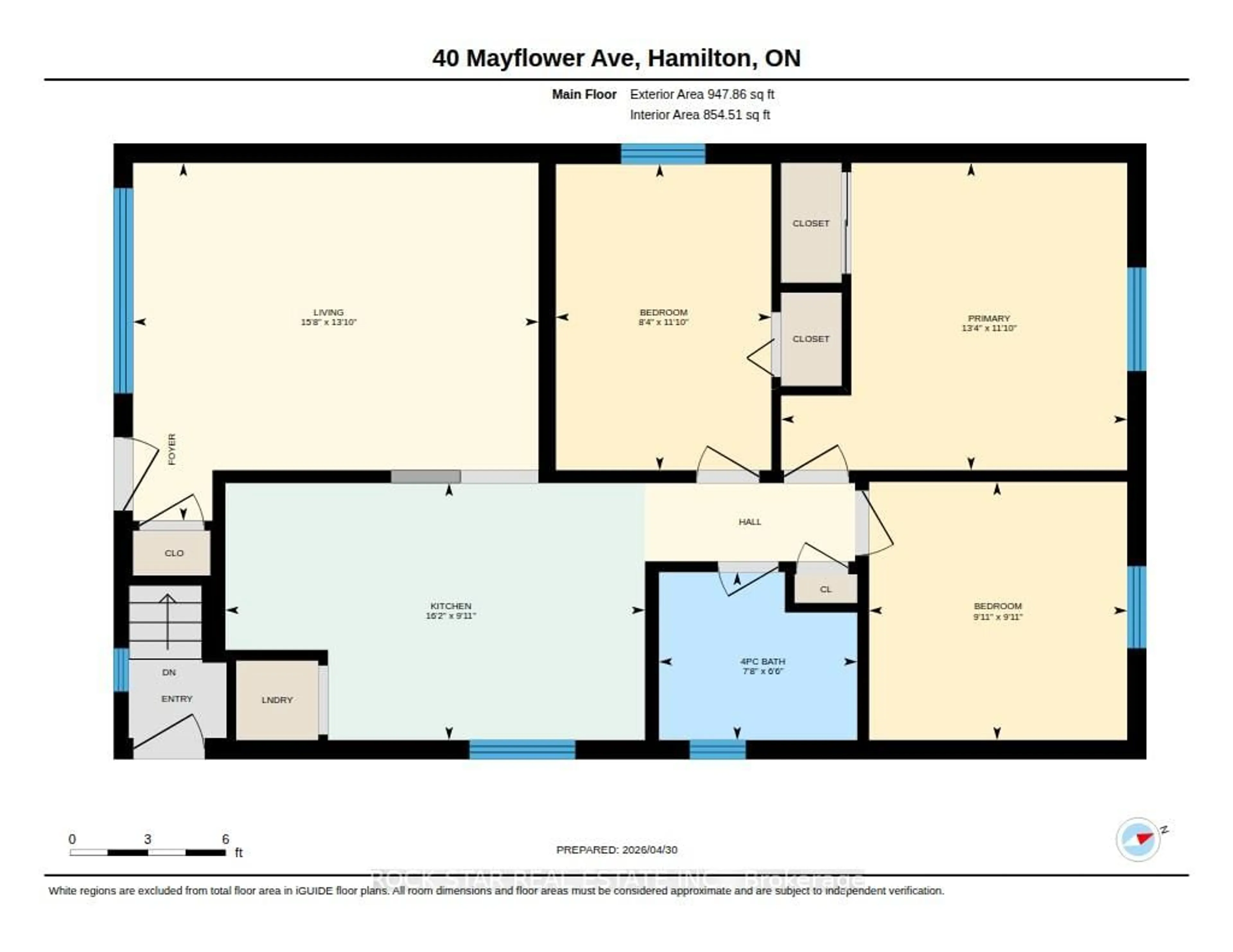 Floor plan for 40 Mayflower Ave, Hamilton Ontario L8L 2K4