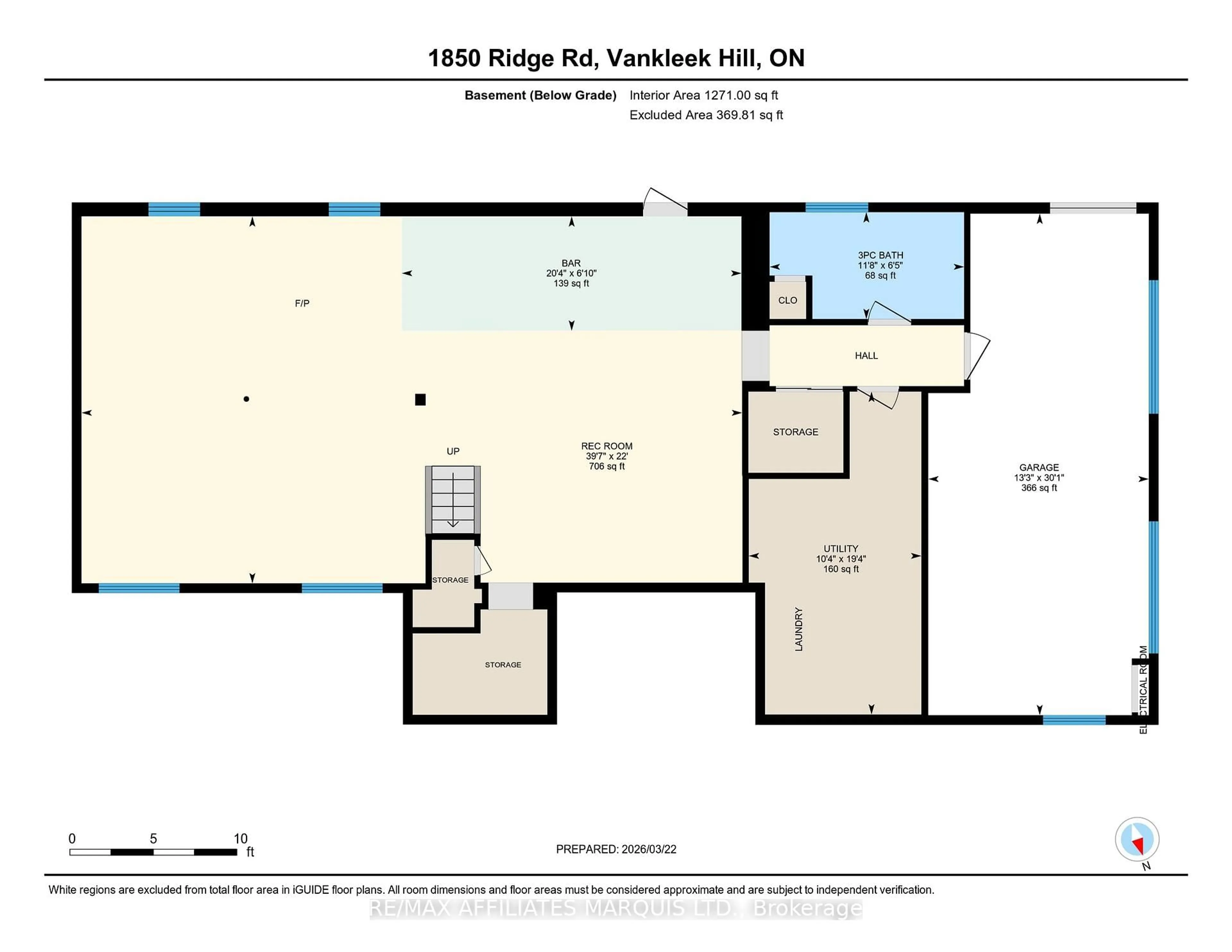 Floor plan for 1850 Ridge Rd, Champlain Ontario K0B 1R0